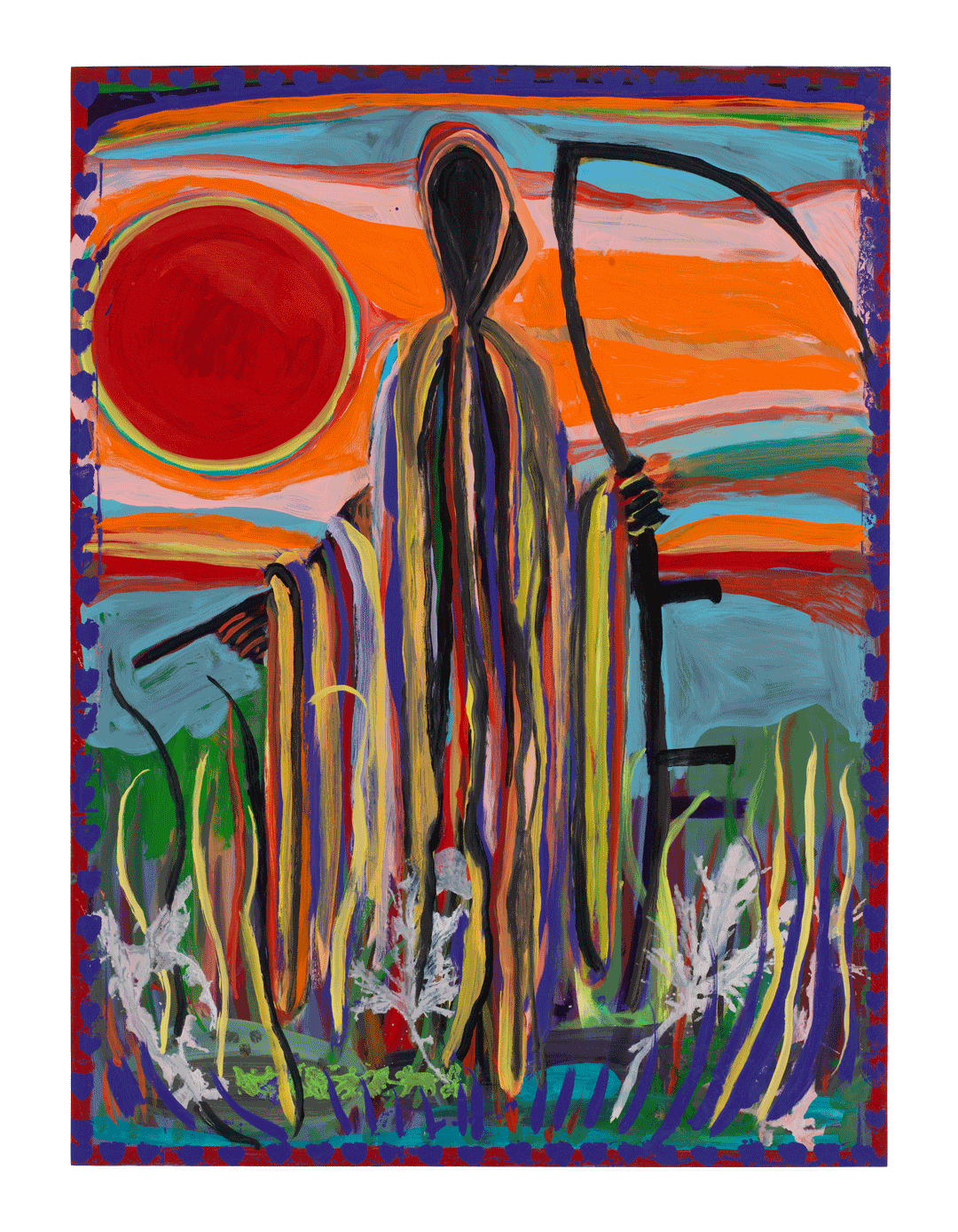 A painting by Josh Smith, titled In High Spirits, dated 2019