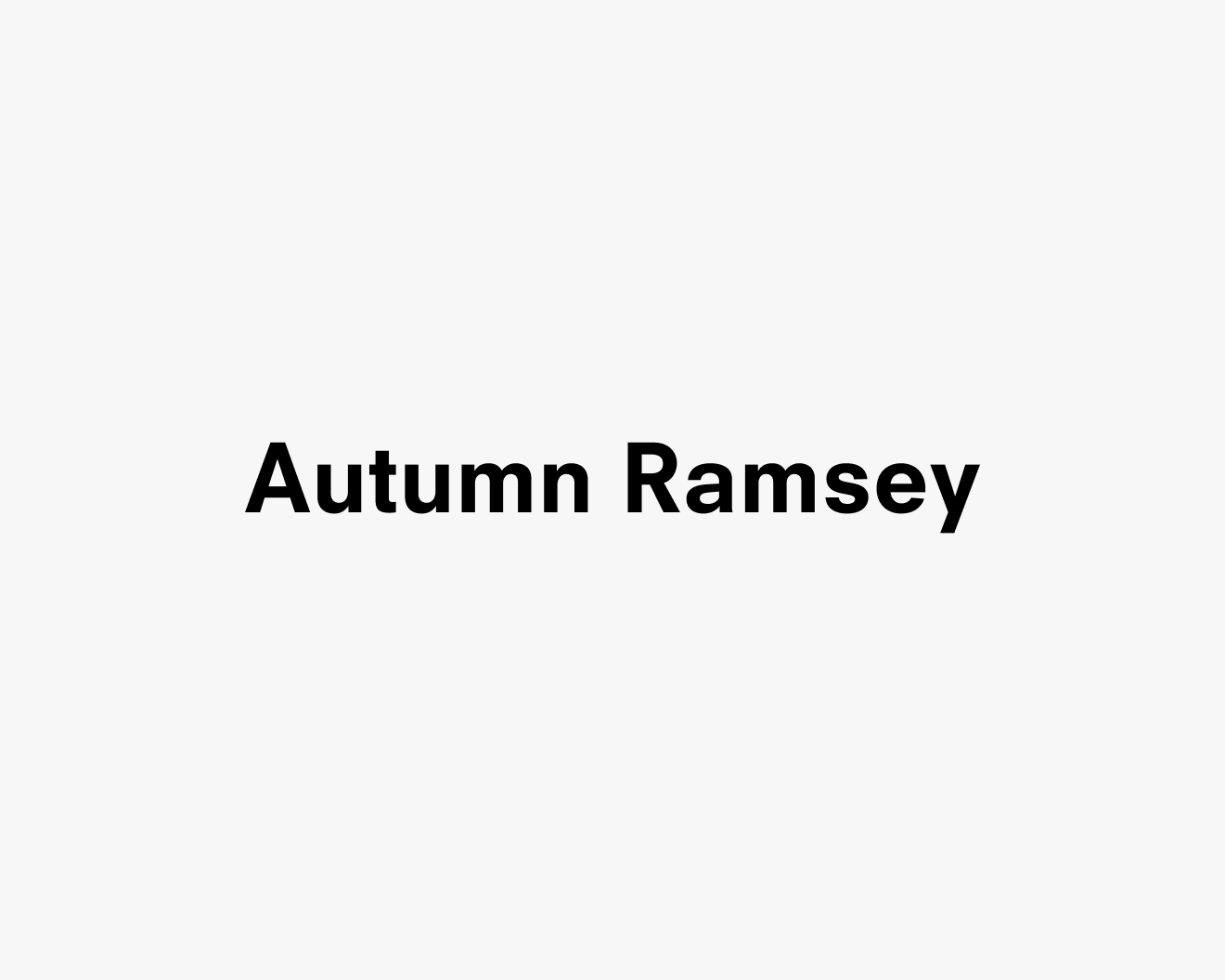 Text description reading Autumn Ramsey