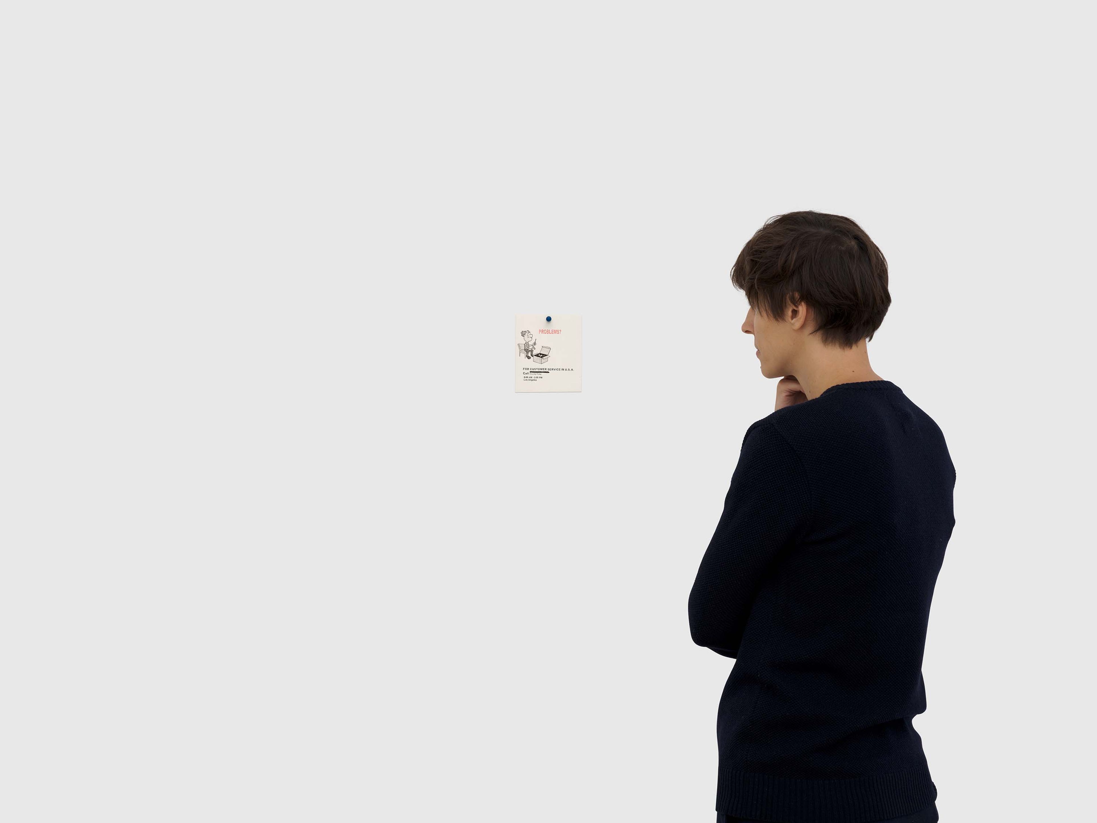 A mixed media work by Elisheva Biernoff, titled Help Slip, dated 2025.