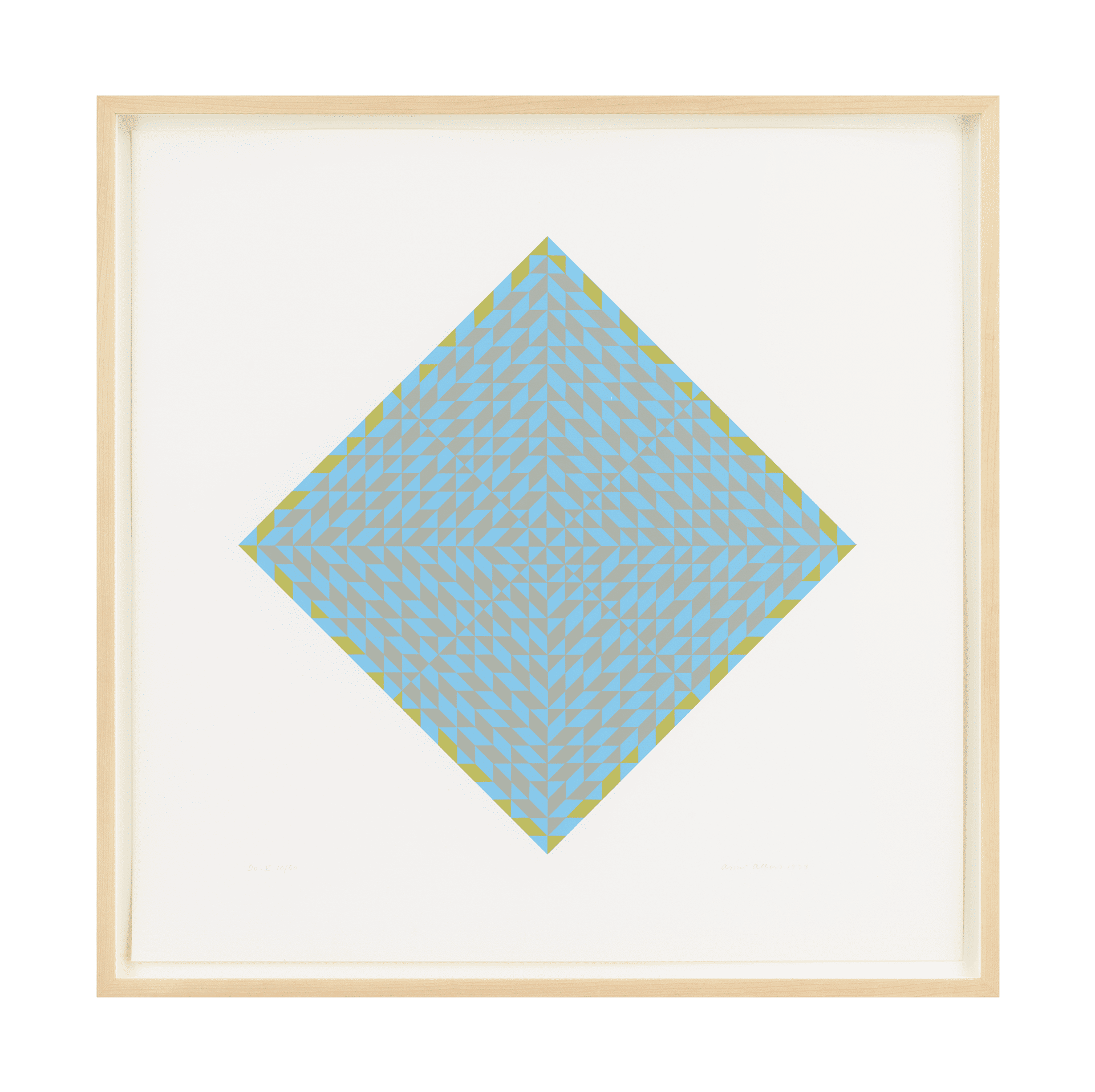 A work on paper by Anni Albers, titled Do V, dated 1973