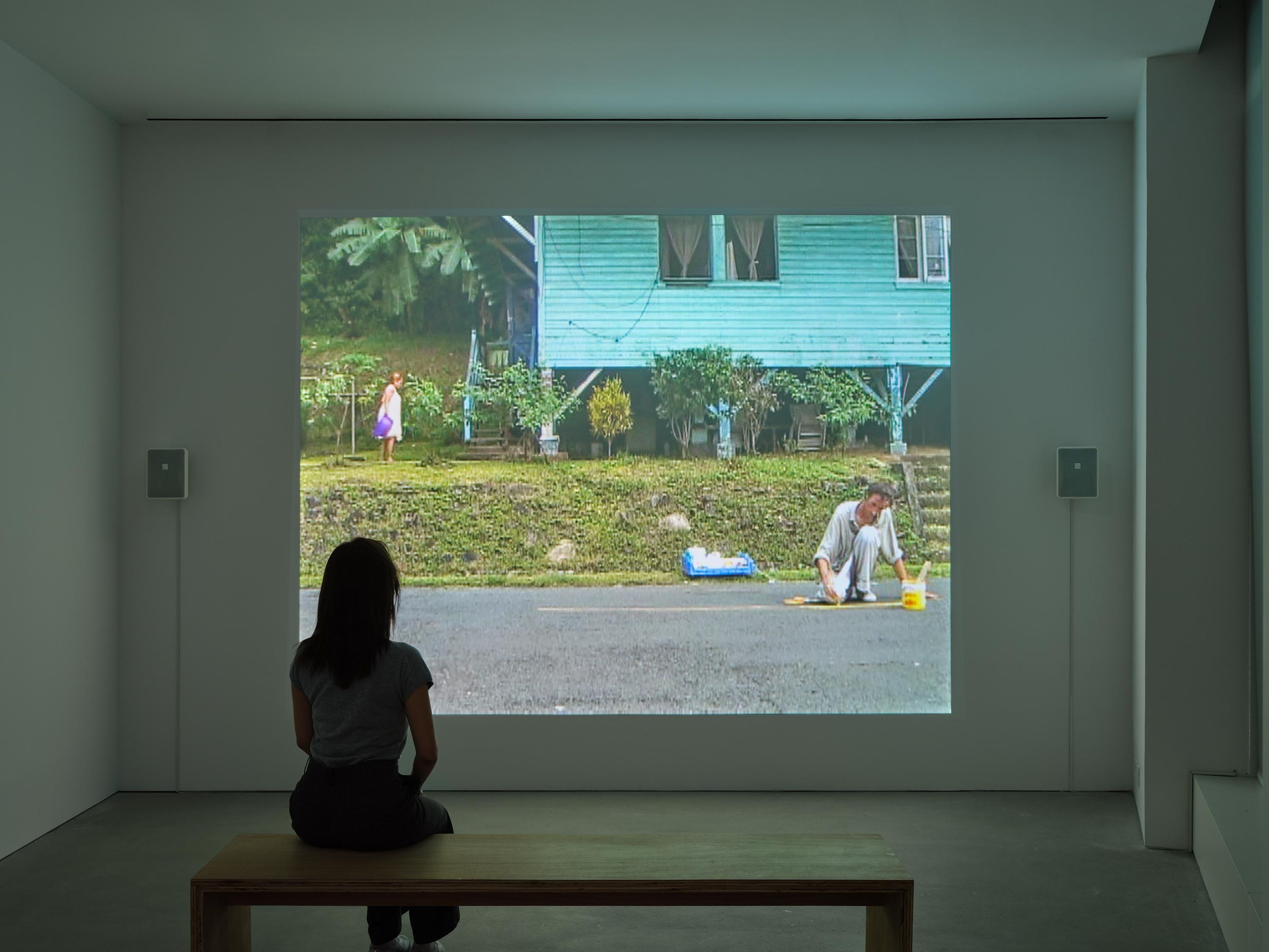 An installation of the exhibition, Border(line), at David Zwirner in Hong Kong, dated 2025.