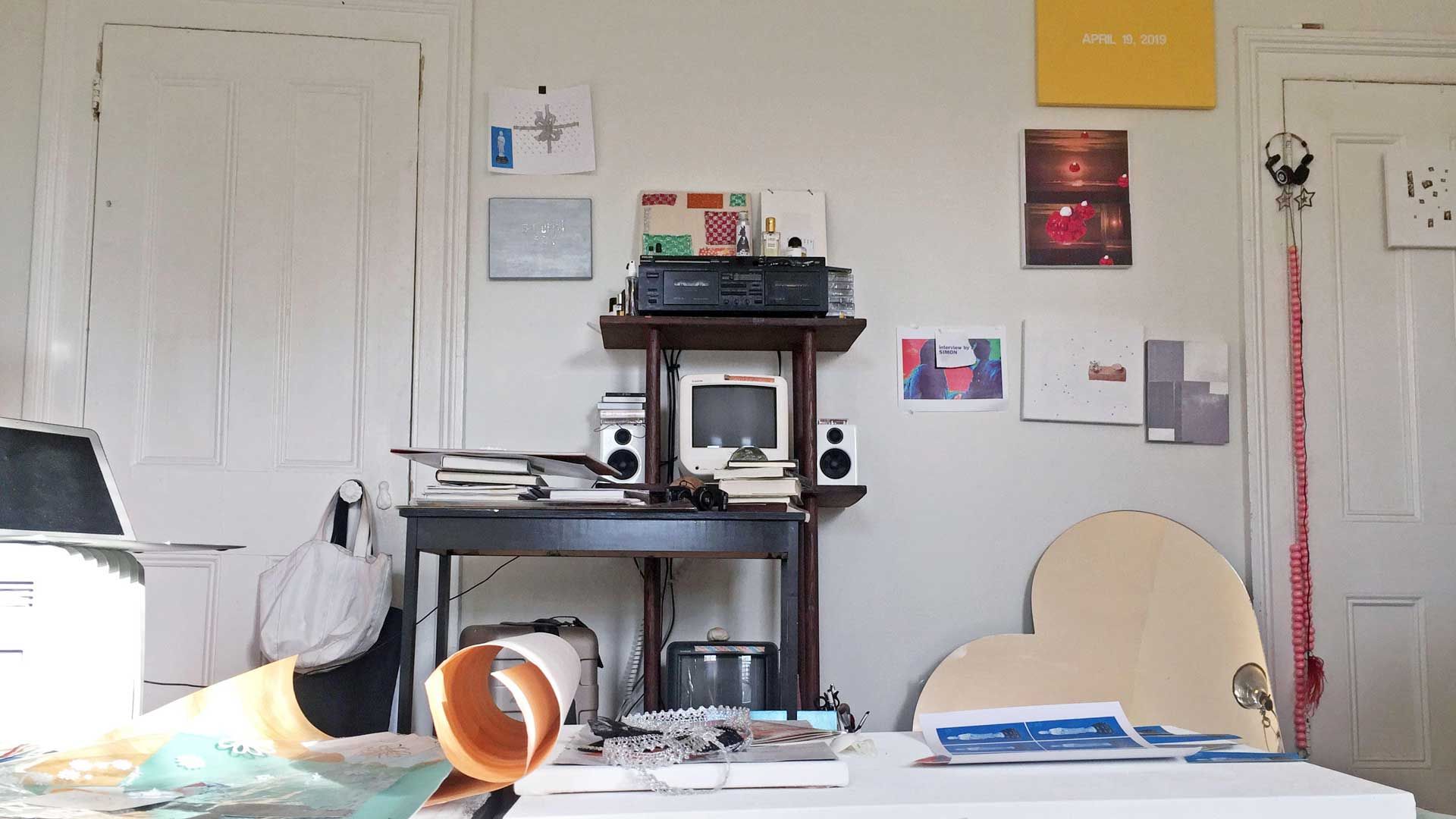A photograph of Maggie Lee’s studio