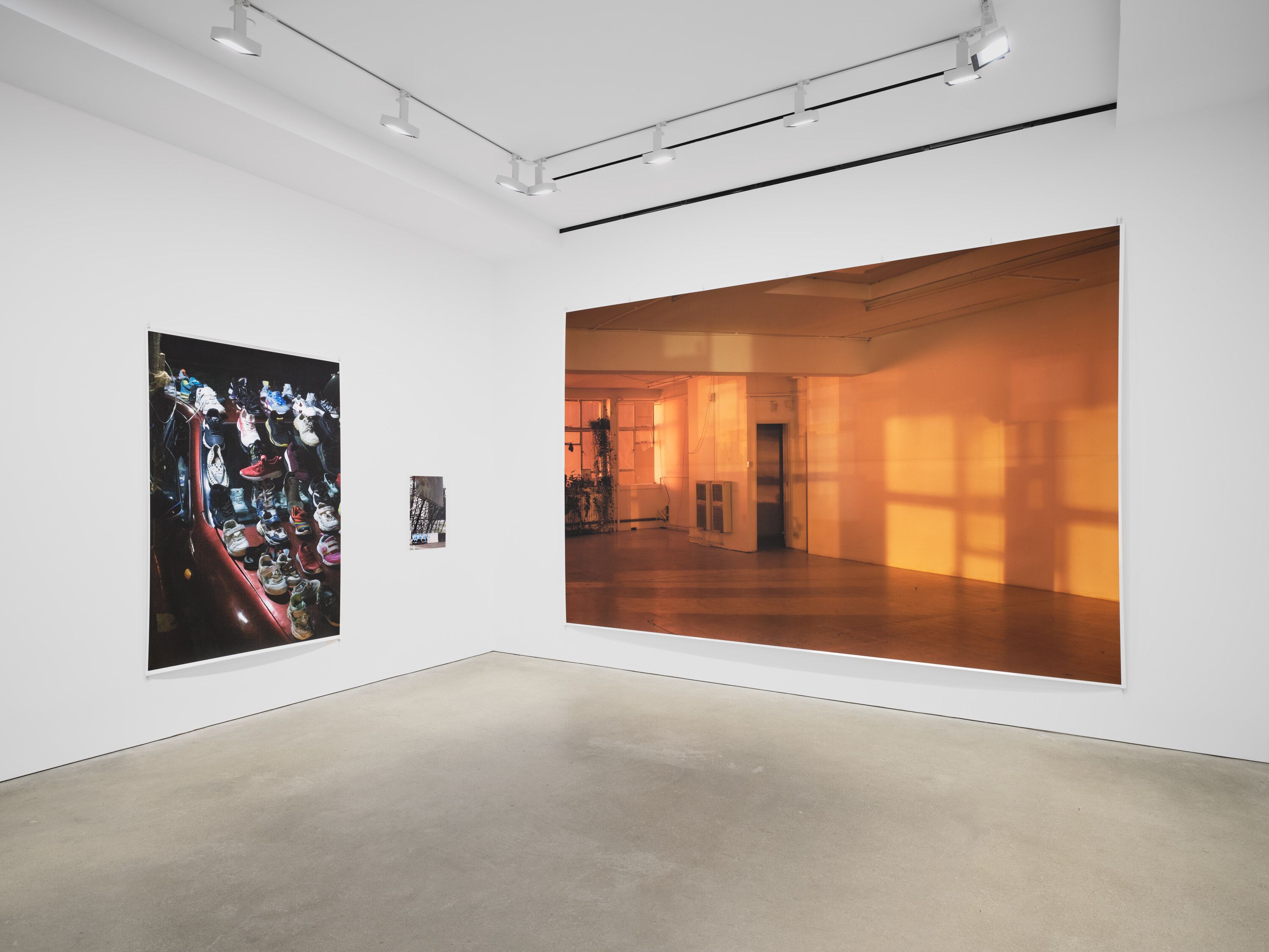 An installation view of the exhibition, Wolfgang Tillmans: The Point Is Matter, at David Zwirner in Hong Kong, dated 2024.