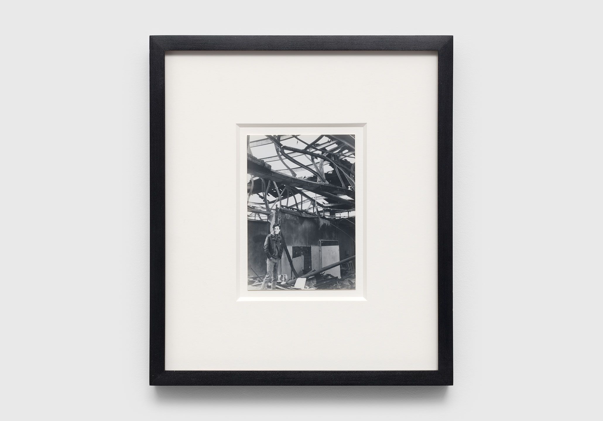 A black and white photograph by David Wojnarowicz, titled Arthur Rimbaud in New York, dated 1978 to 1979.