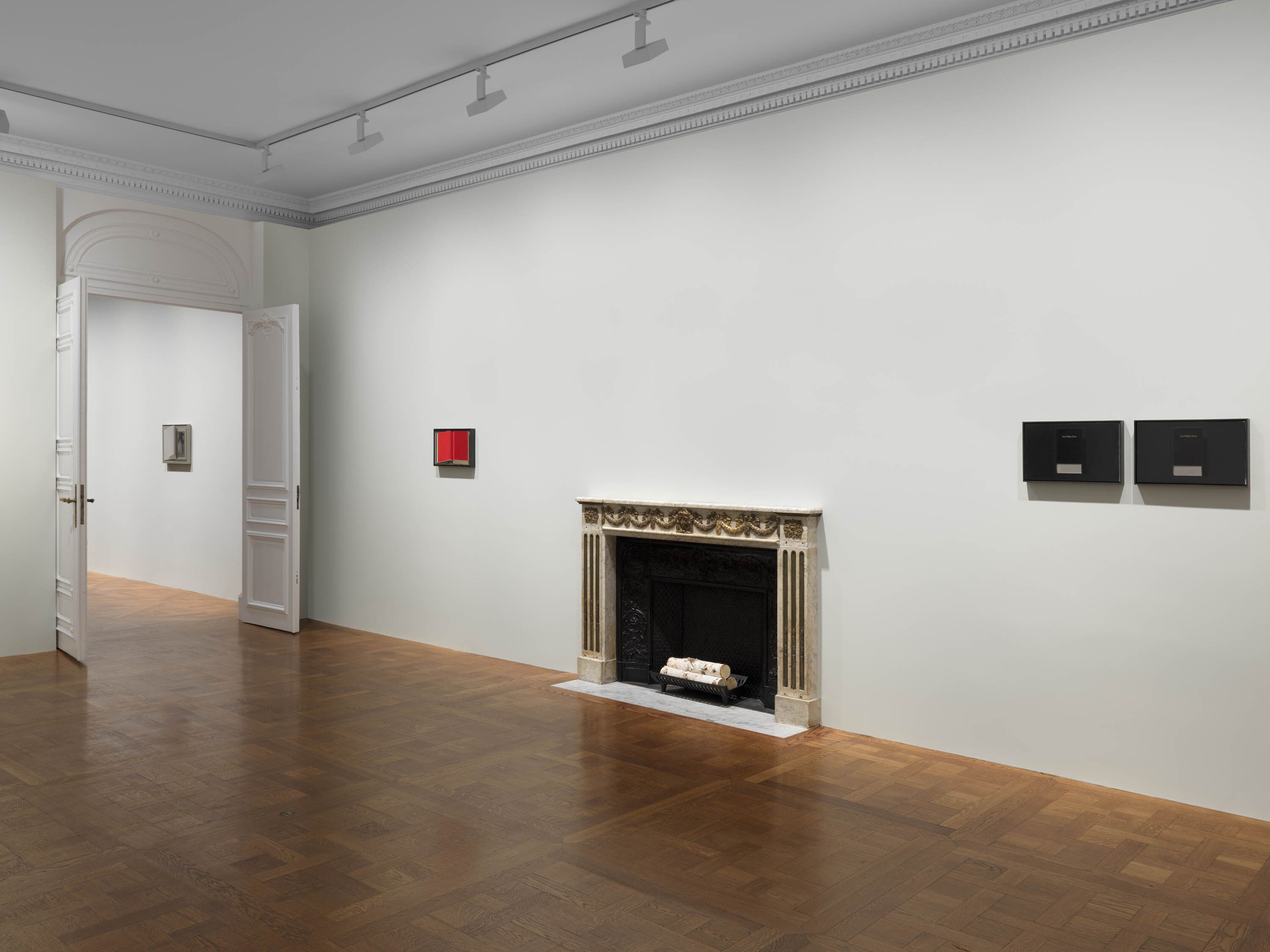 An installation view of an exhibition titled Liu Ye: The Book and the Flower, at David Zwirner, New York, in 2020.