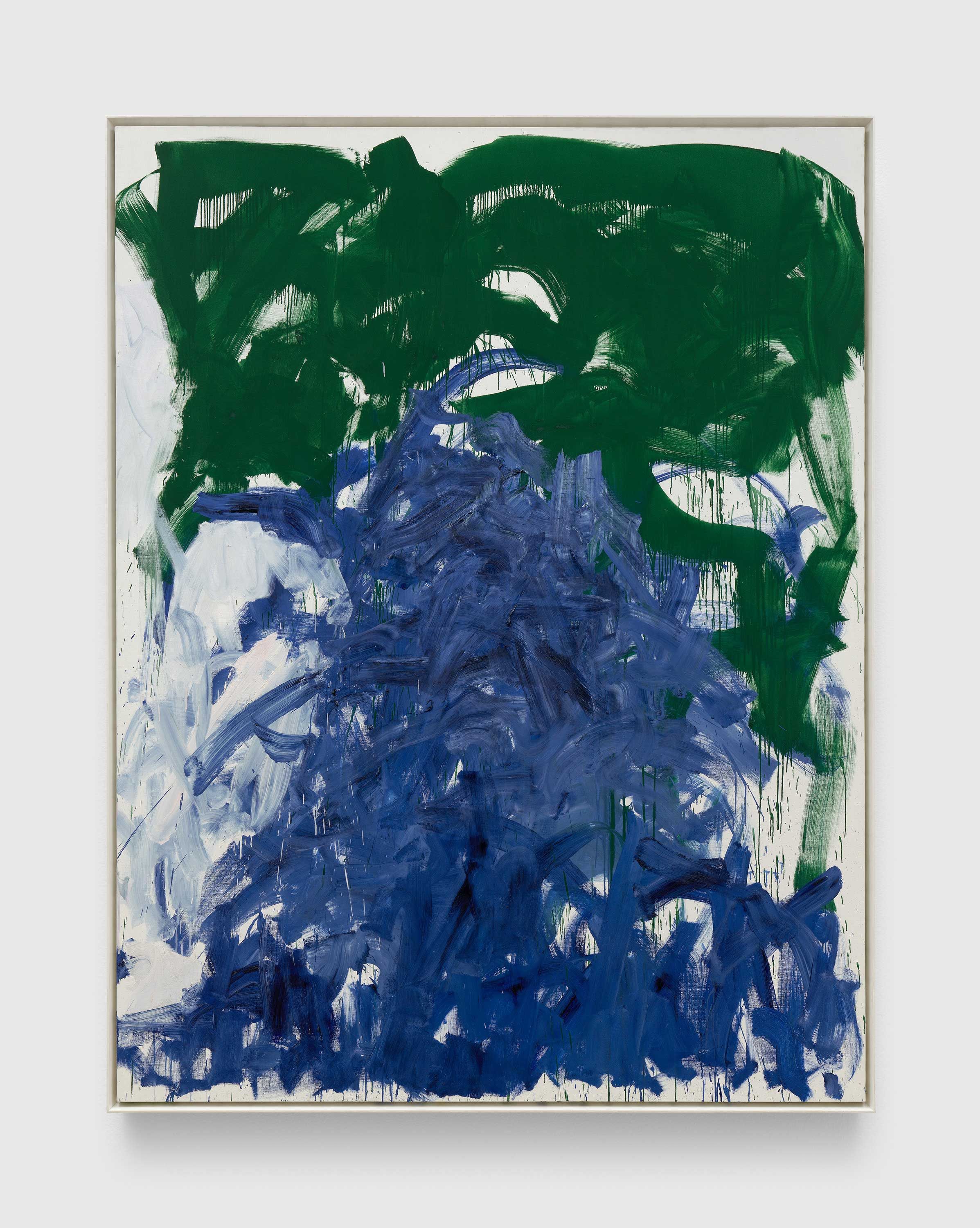 A painting by Joan Mitchell, titled Then, Last Time IV, dated 1985.