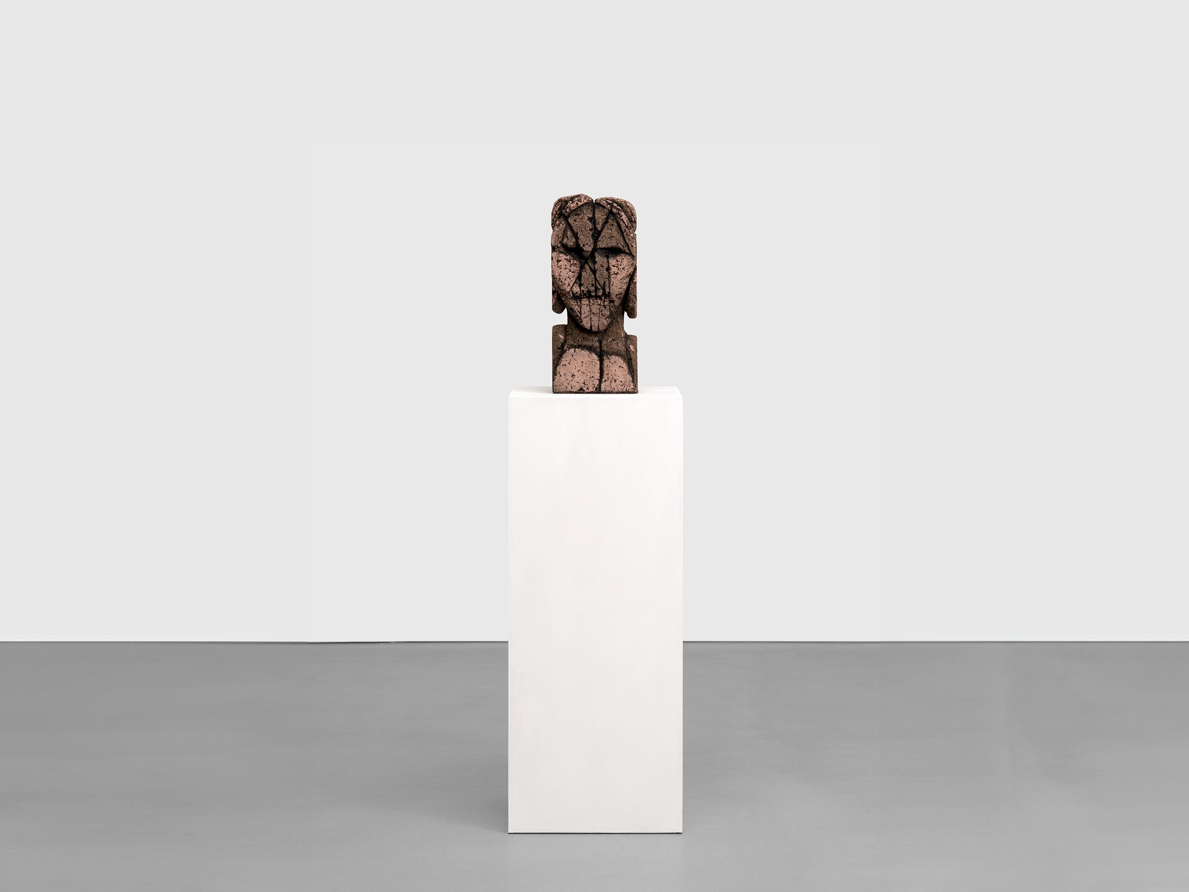 A sculpture by Huma Bhabha, titled Second Breath, dated 2024.