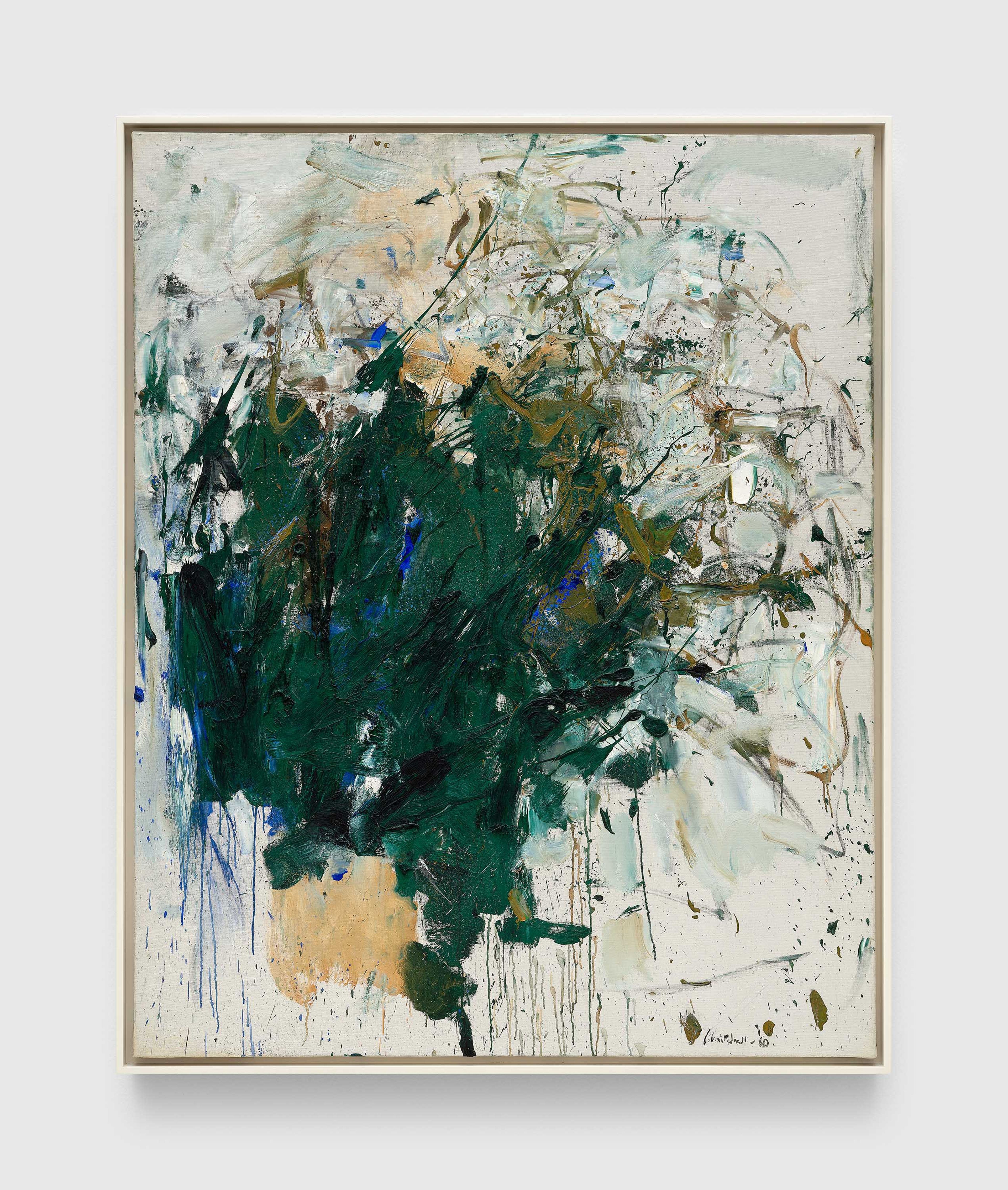 An untitled painting by Joan Mitchell, dated circa 1960.