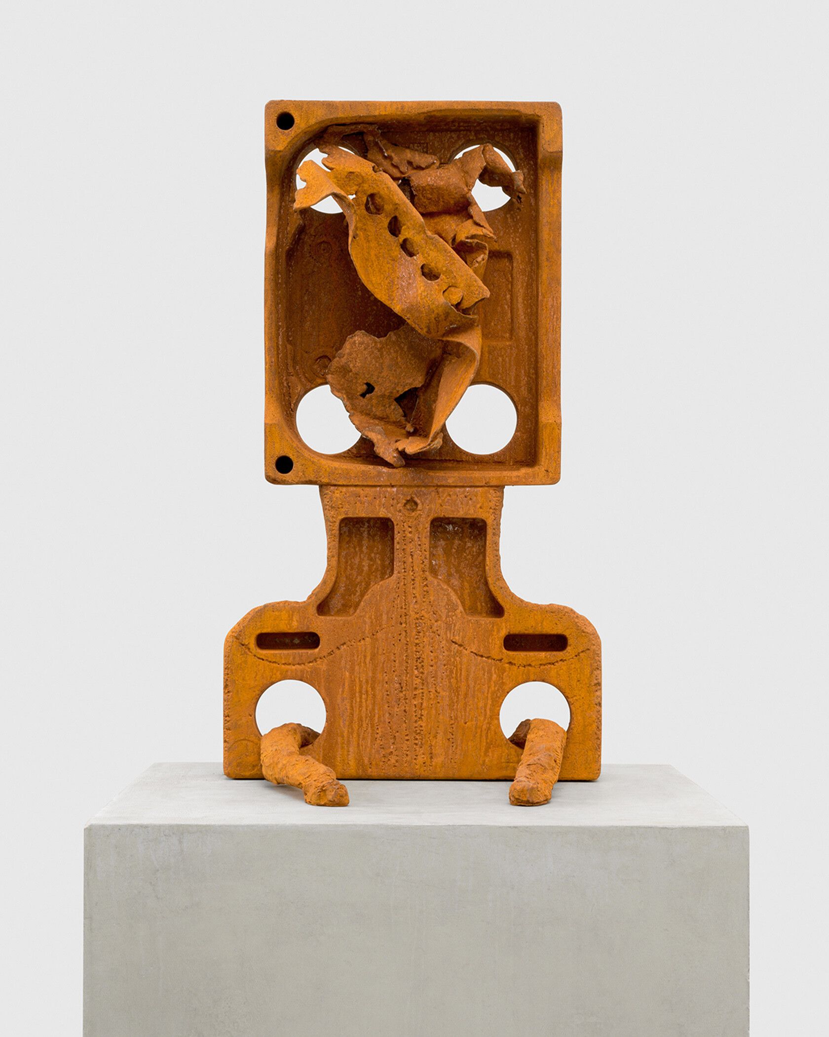 A sculpture by Huma Bhabha, titled Lodger, dated 2024.