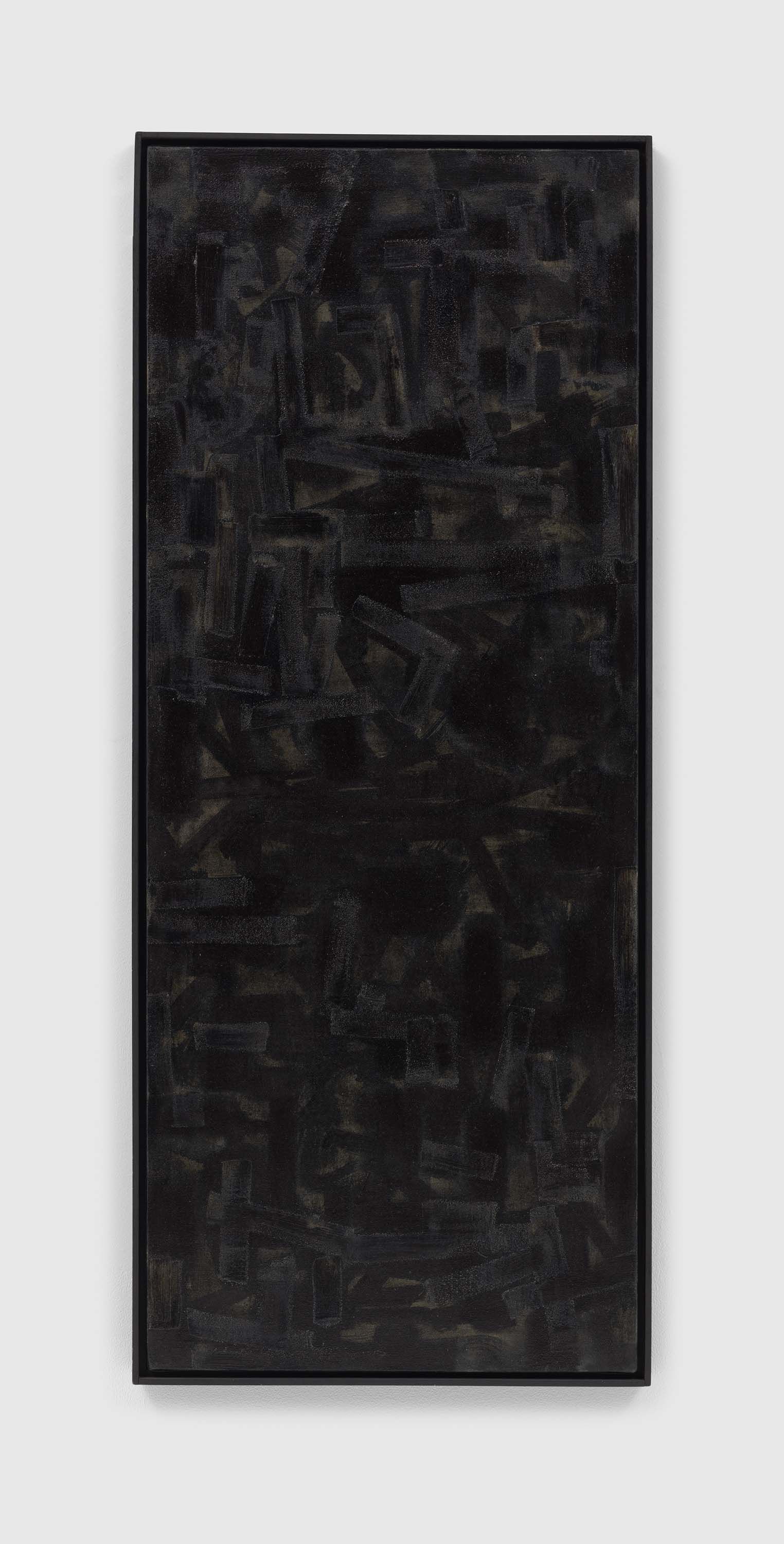 An untitled painting by Ad Reinhardt, dated 1948.