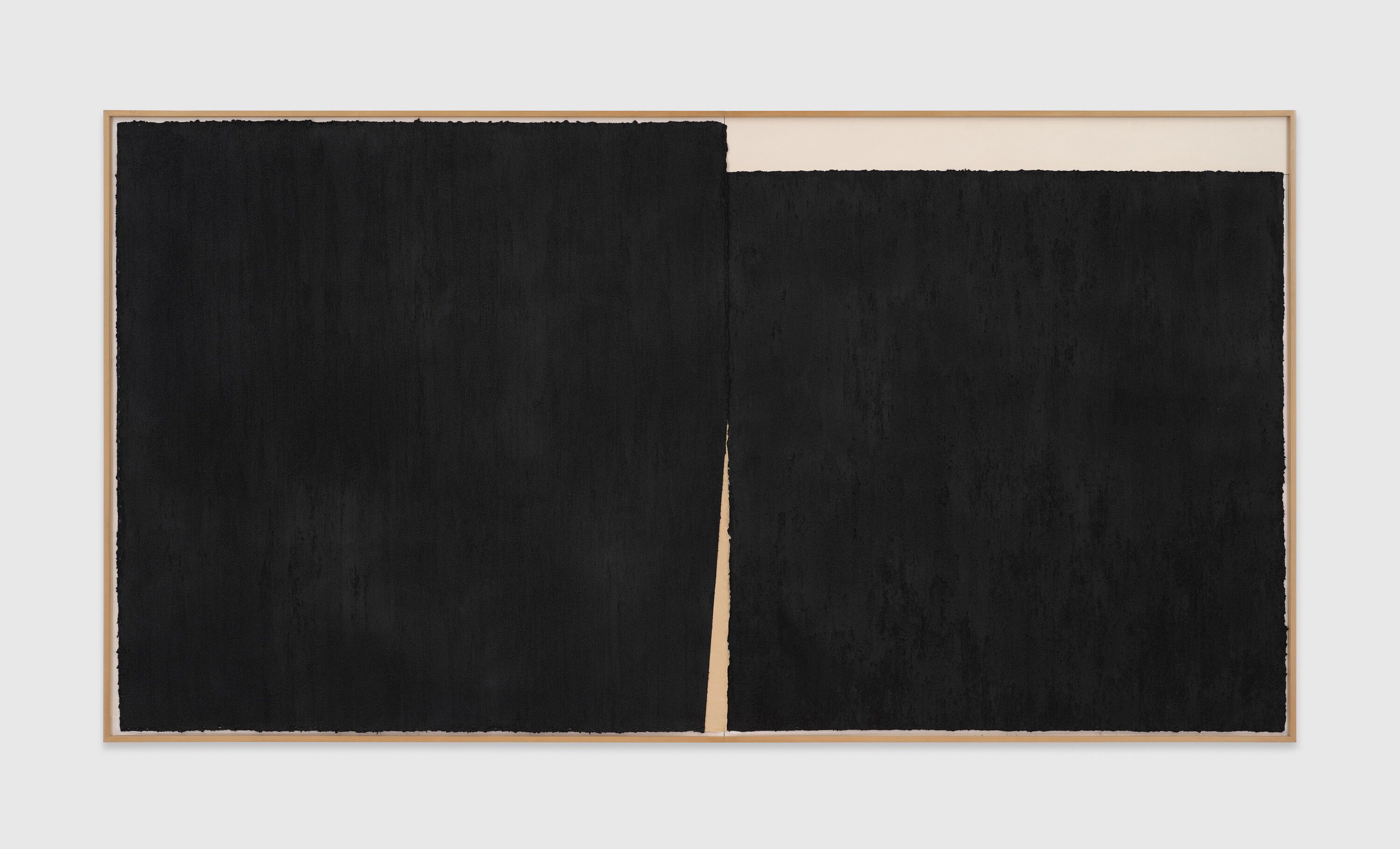 A work on paper by Richard Serra, titled Navajo, dated 1990.