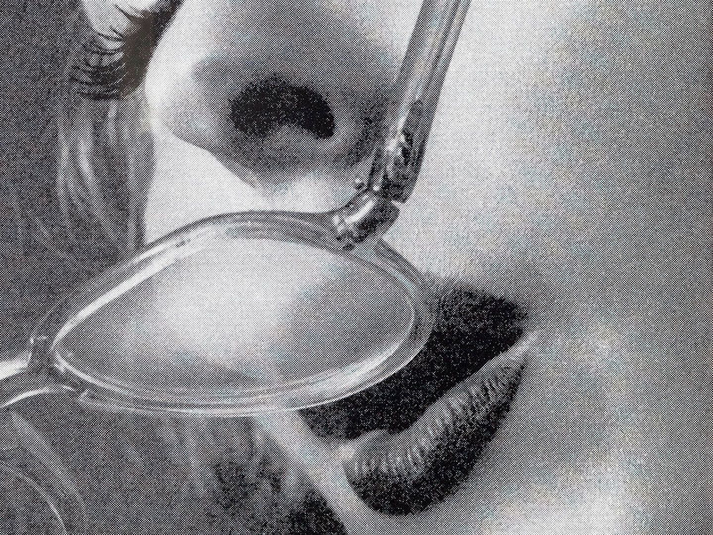 Detail of an archival pigment print by Barbara Kruger, titled Untitled (It's New, It's You), dated 2014.