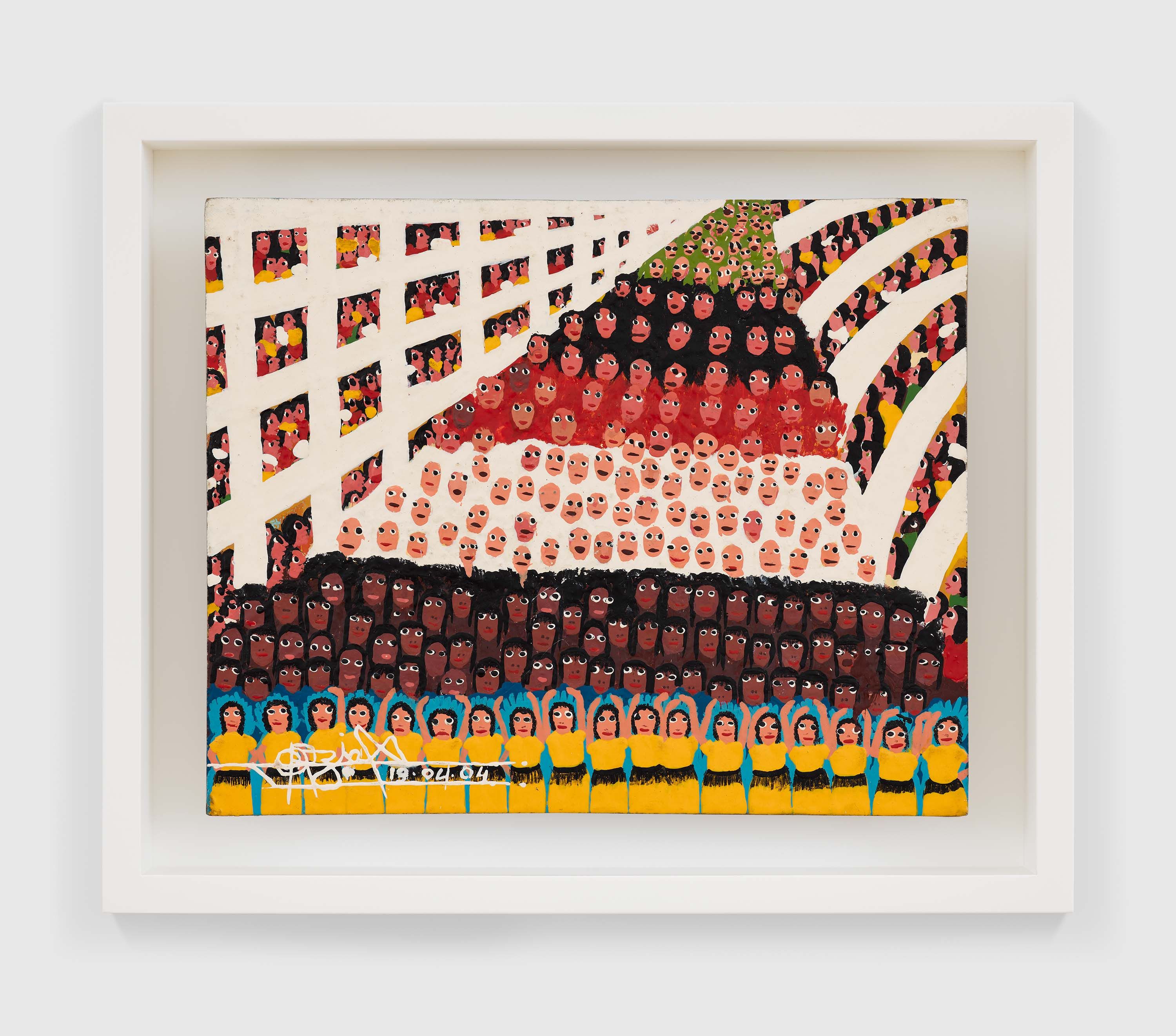 A painting by Odoteres Ricardo de Ozias, titled O desfile, dated 2004.