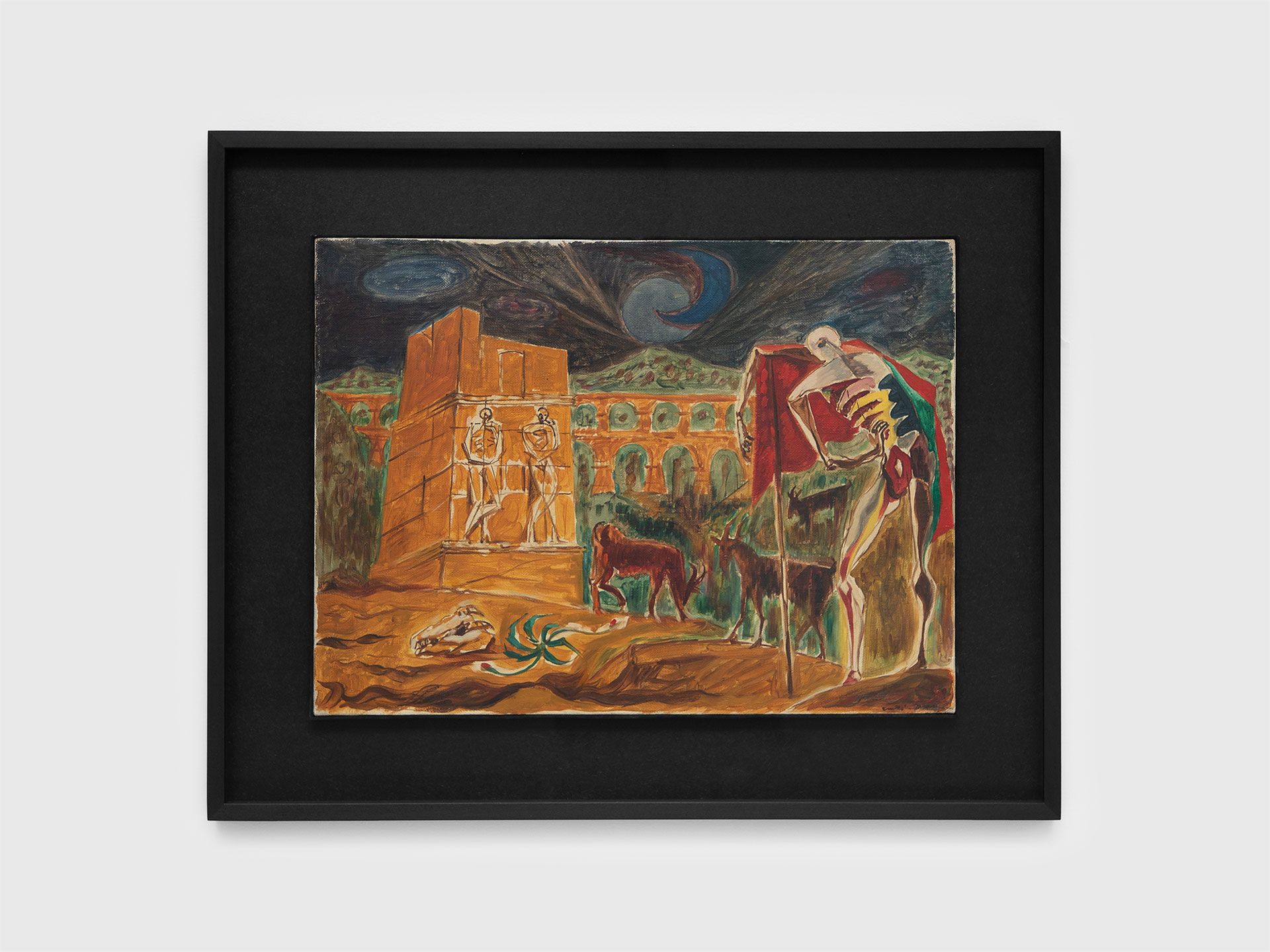 A painting by Andr√© Masson, titled Tarragona, dated 1934.