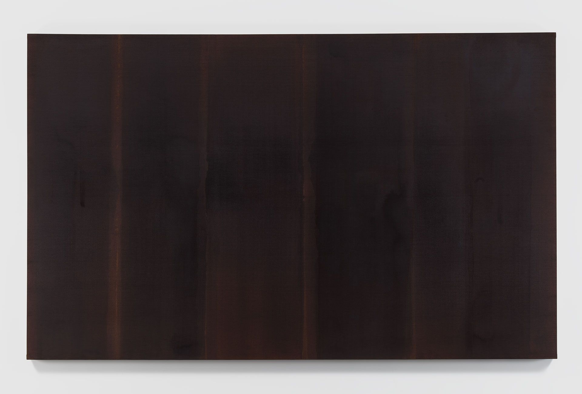 A painting by Yun Hyong-keun titled Burnt Umber, dated 1989.
