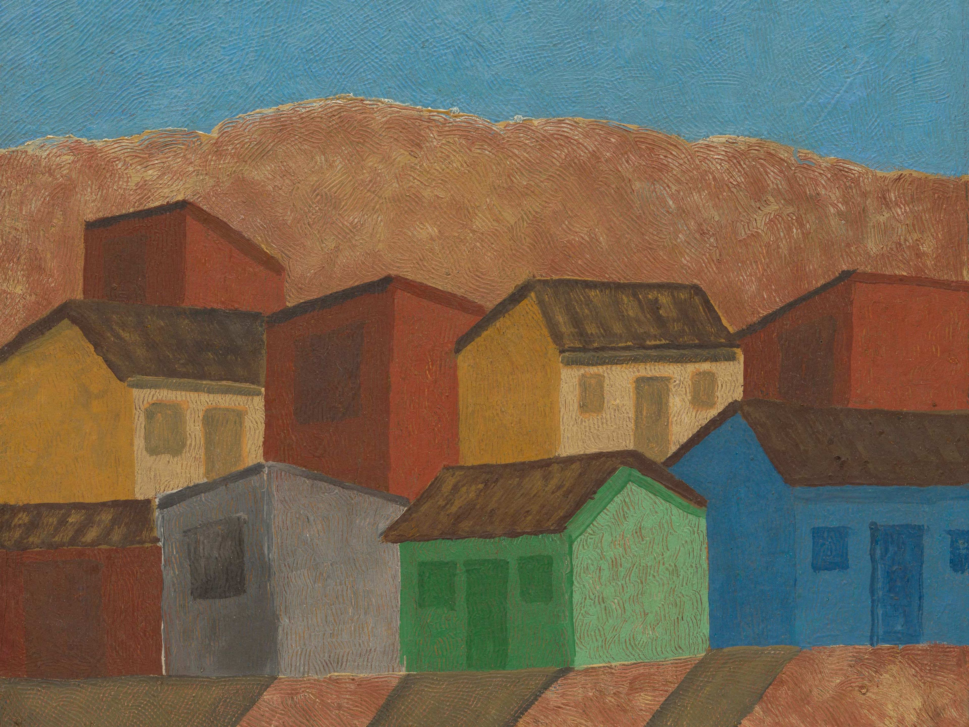 A detail from a painting by Amadeo Luciano Lorenzato, titled ﻿Sem título (Untitled), dated 1991.