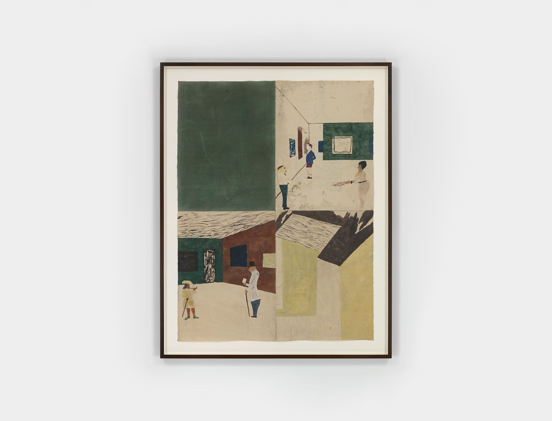 A drawing by Jockum Nordström, titled På museum, translated as At the Museum, dated 2017.