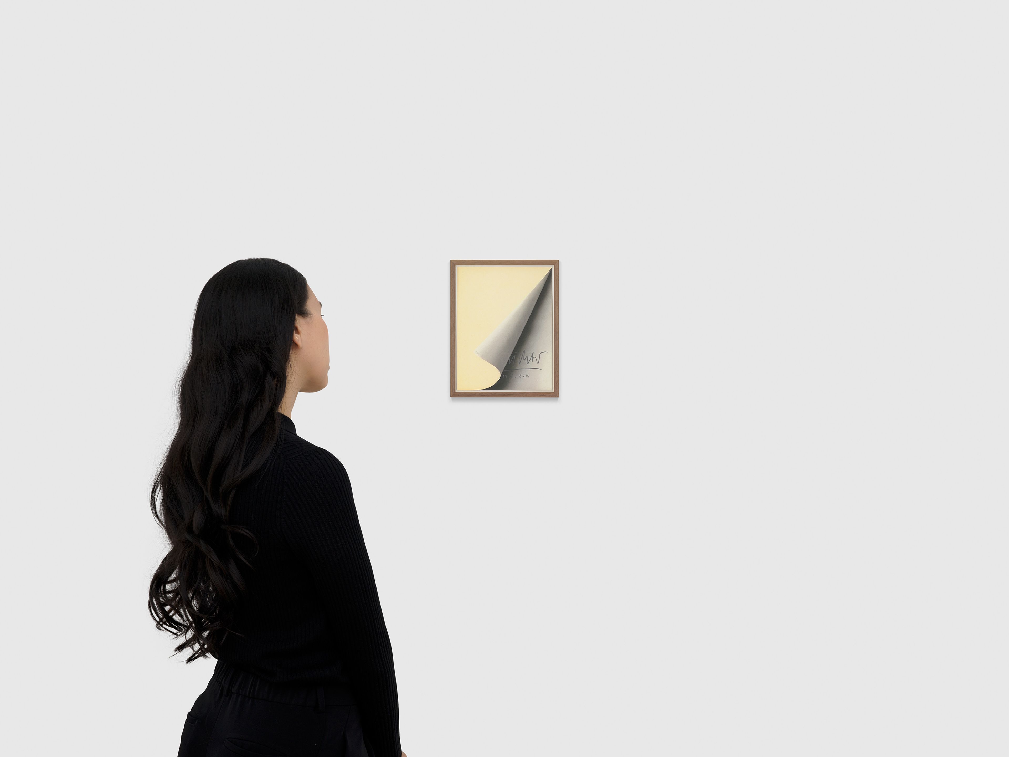 A painting by Gerhard Richter, titled Blattecke (Sheet Corner), dated in 1967 and 2014.