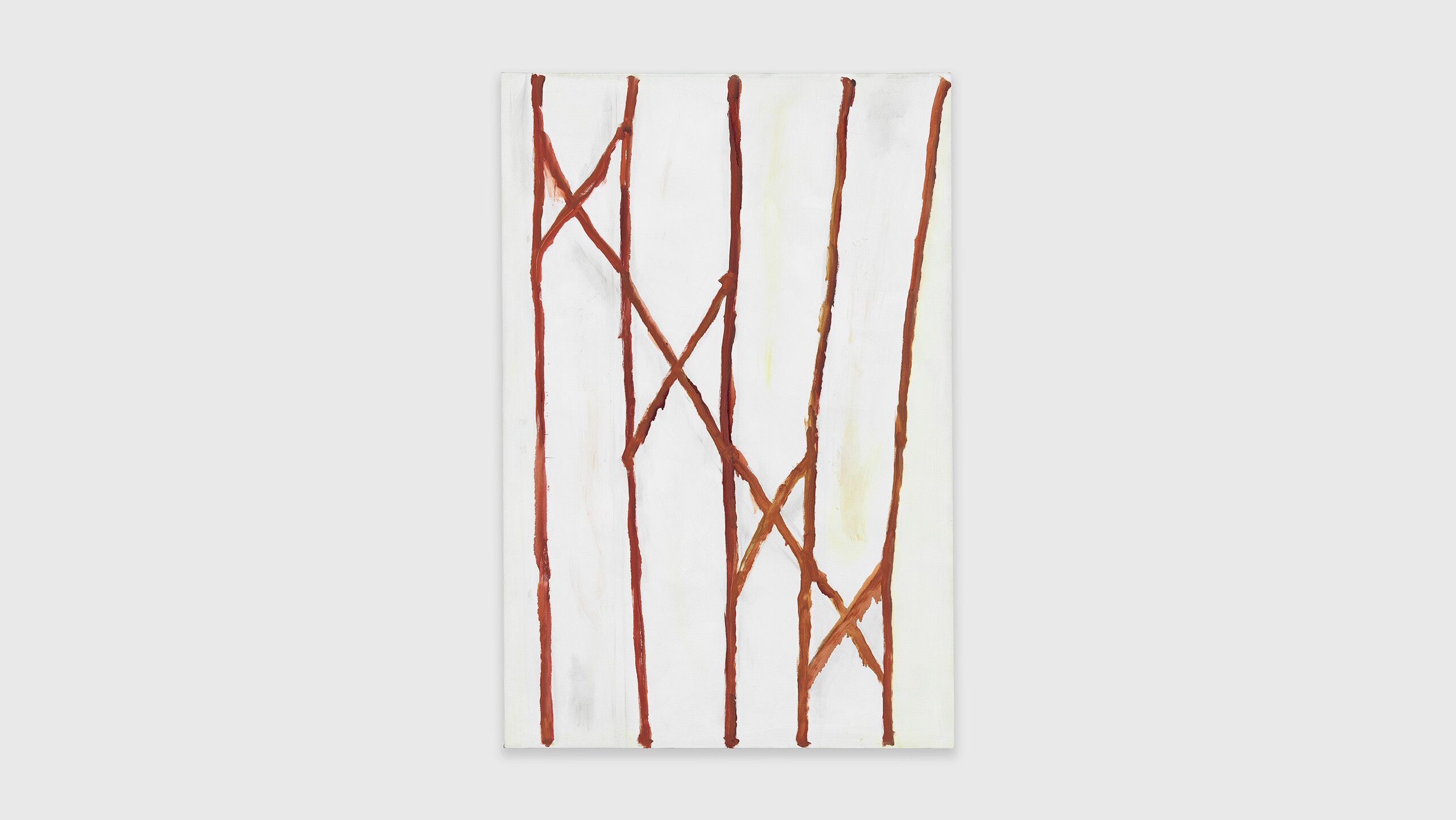An oil on canvas by Raoul De Keyser titled Closerie I (Berliner Ensemble), dated 1998