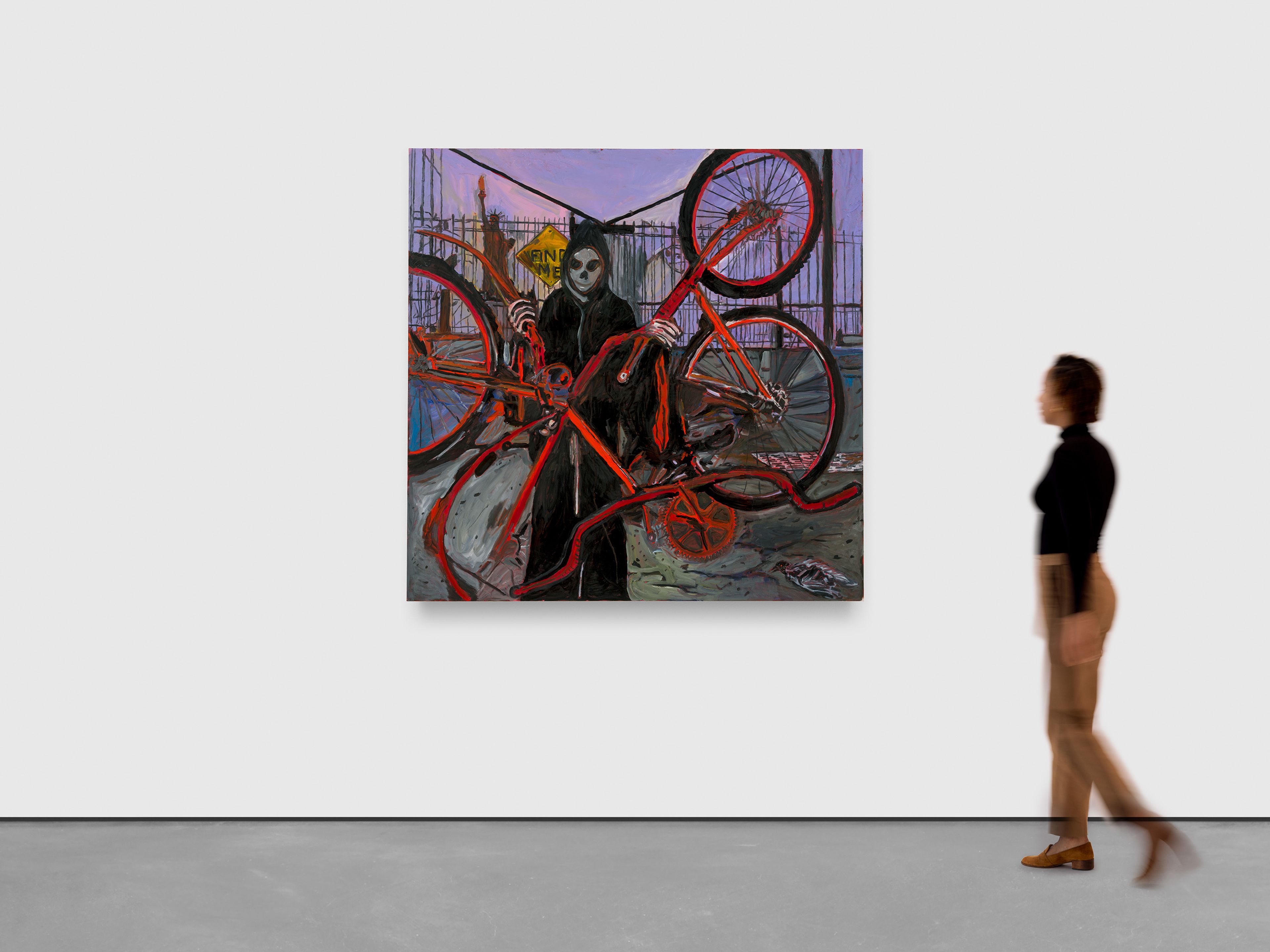 A painting by Josh Smith, titled Find Me, dated 2025.
