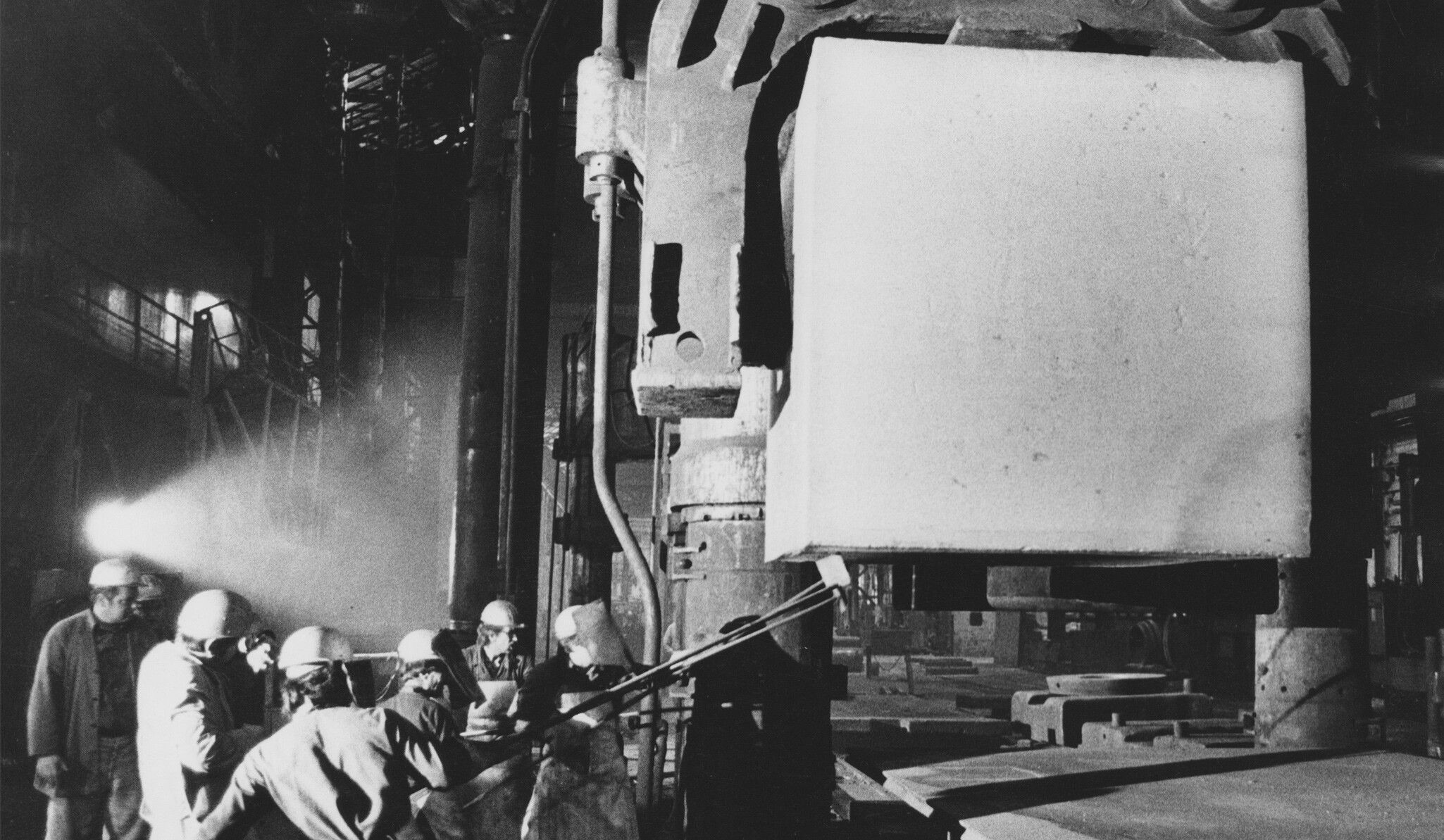 Forging Berlin Block (for Charlie Chaplin), 1977. Photo by Knut Garthe