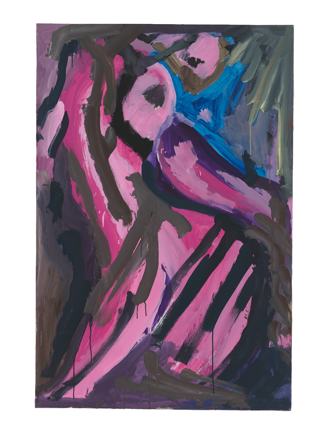 A painting by Tamuna Sirbiladze, titled Nipple, naples, dated 2008.