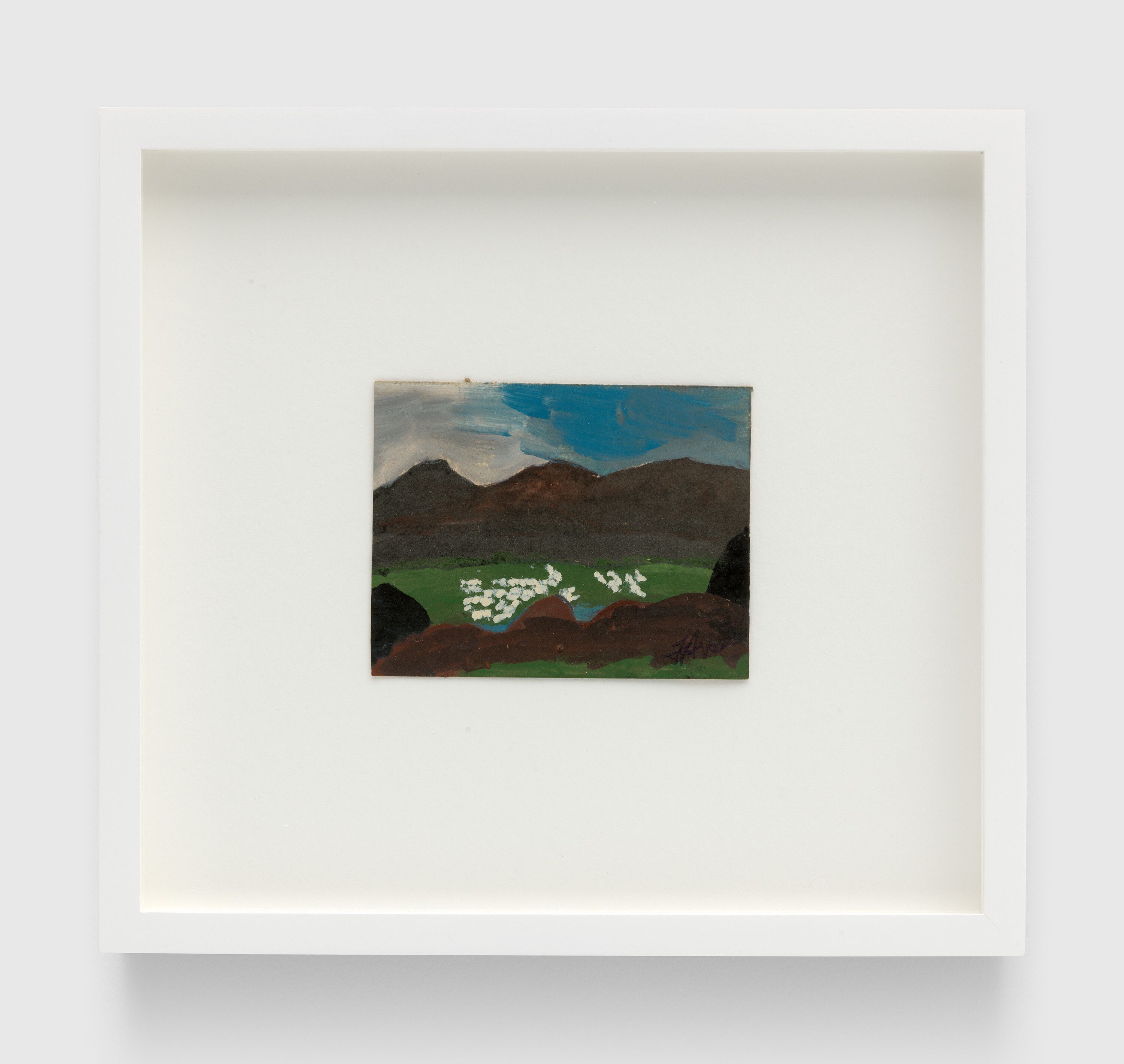 A work on paper by Frank Walter, called Untitled (Goat Field), dated 1984.