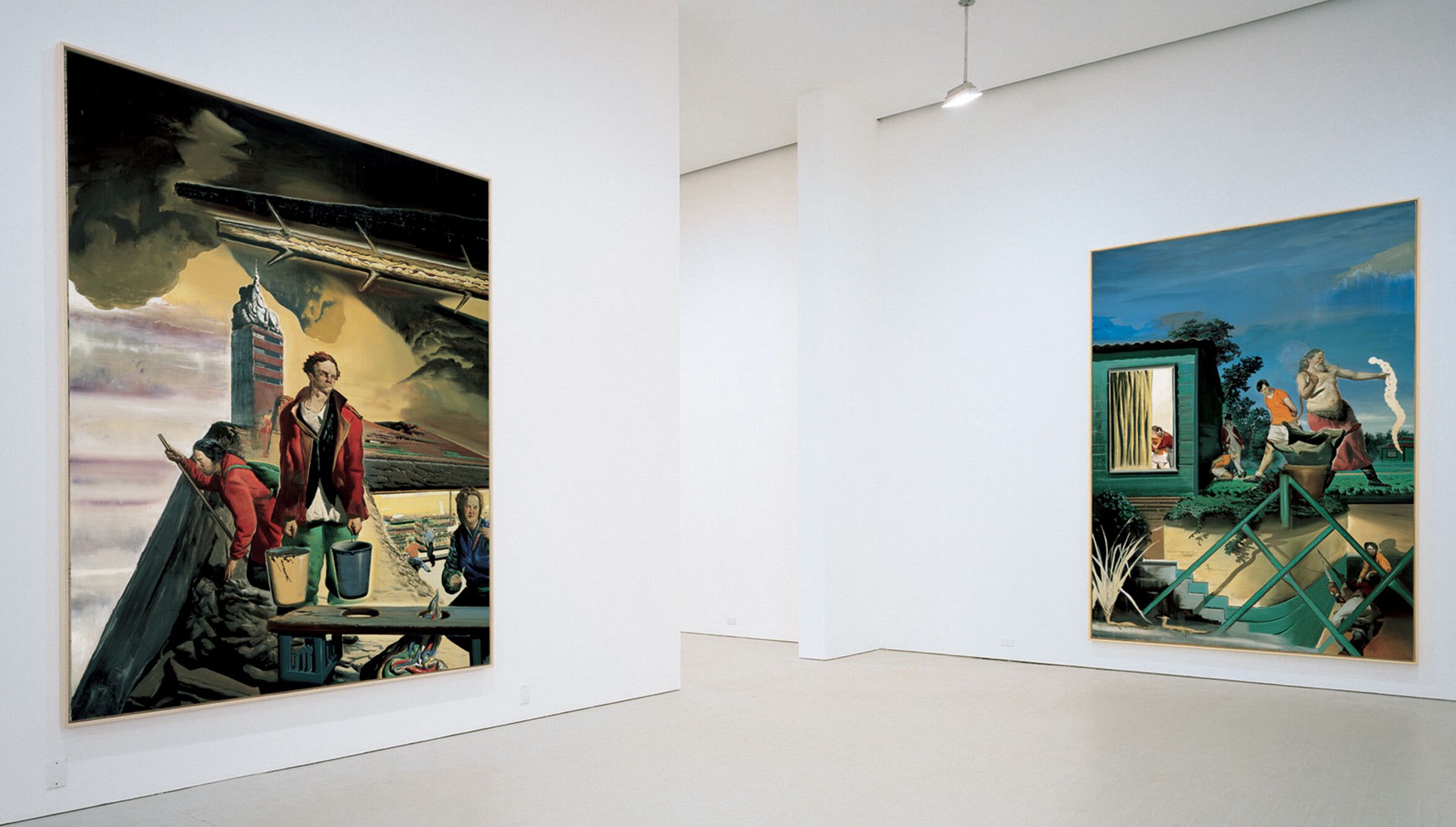 An Installation view, Neo Rauch: Renegaten, David Zwirner New York, dated 2005
