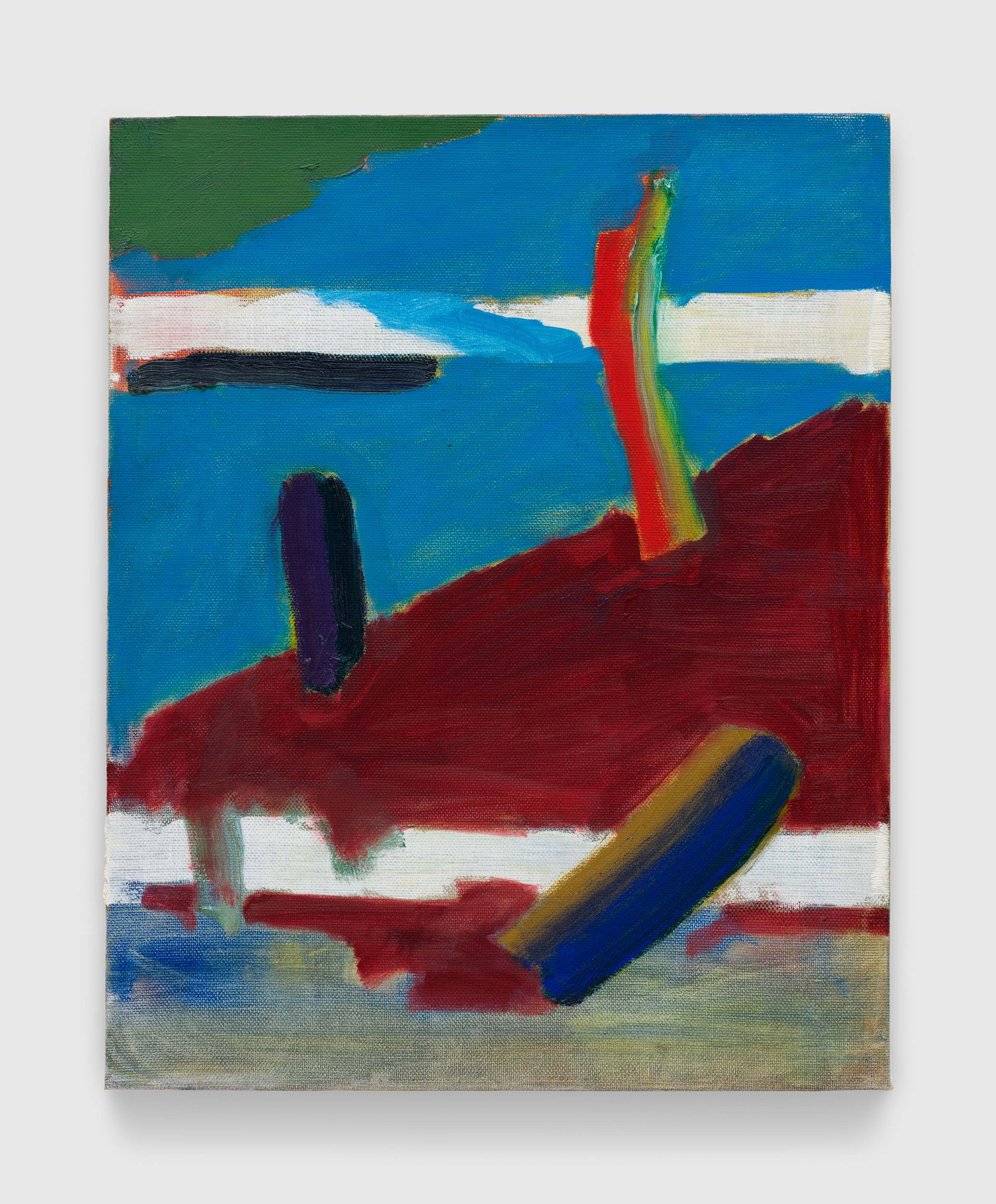 A painting by Raoul De Keyser, titled Hellepoort 8 (Gates of Hell 8), dated 1985.