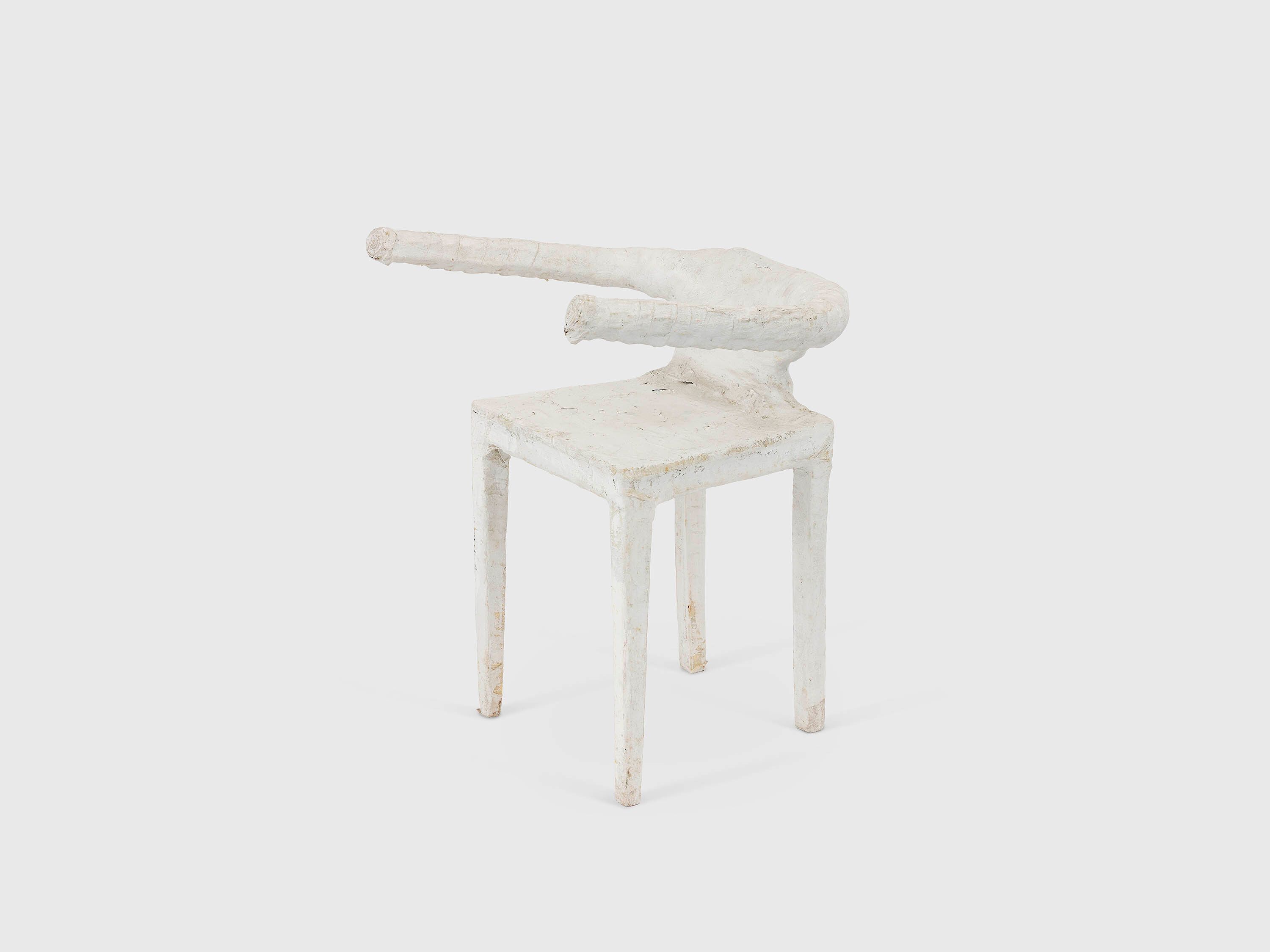 A furniture by Franz West, titled Stuhl (Chair), dated 1984.