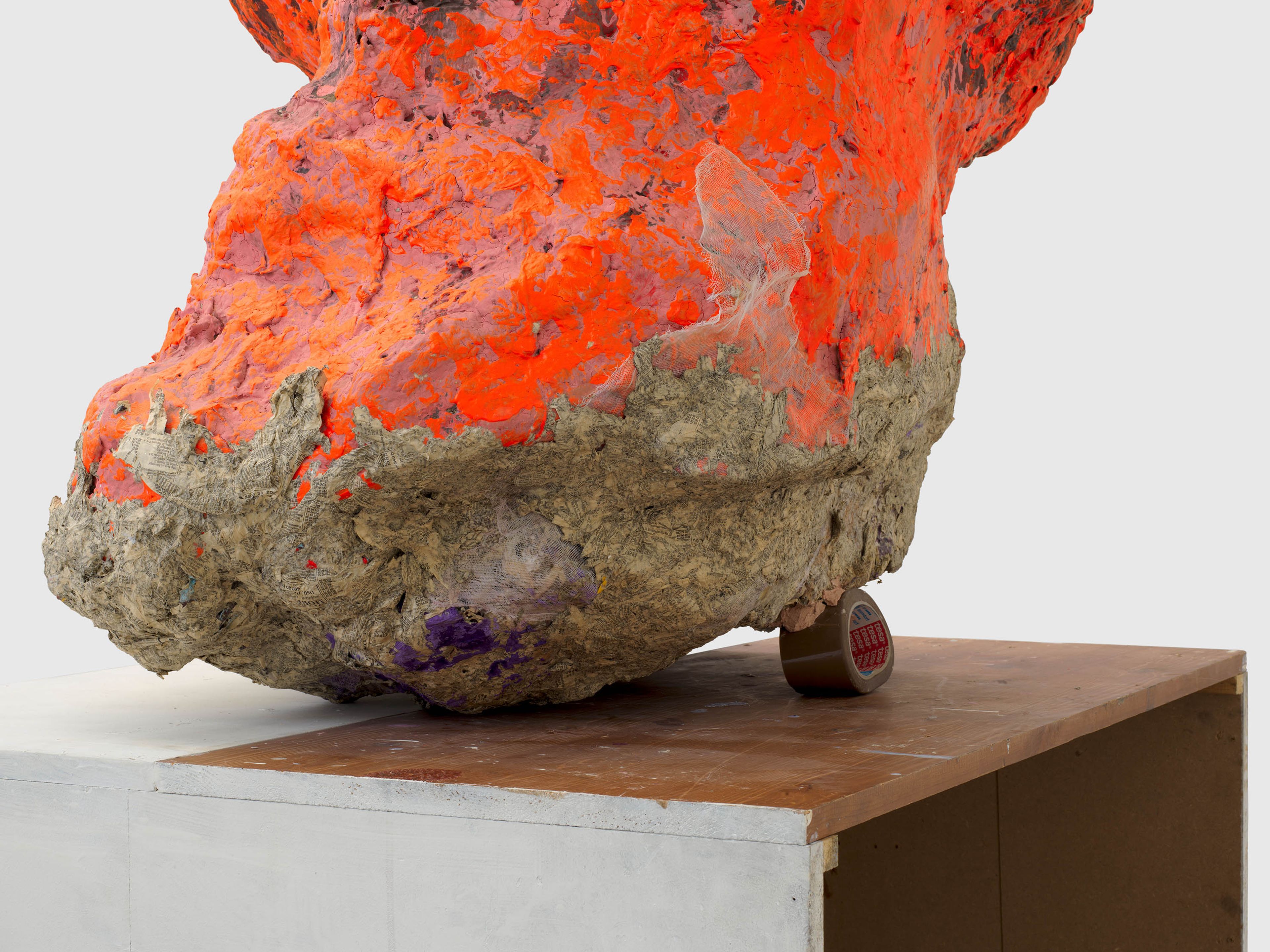 A detail from a sculpture by Franz West, titled Pleonasme, translated as Pleonasm, dated 1999.