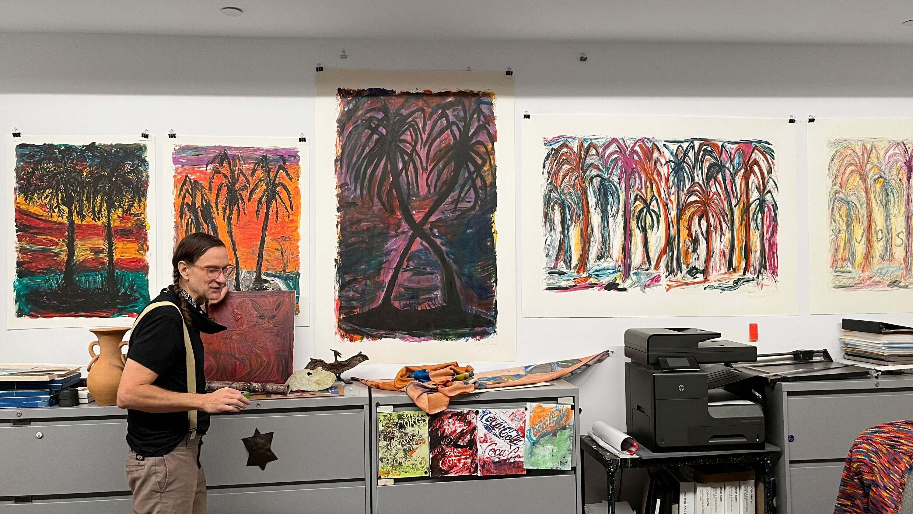 Josh Smith in his studio