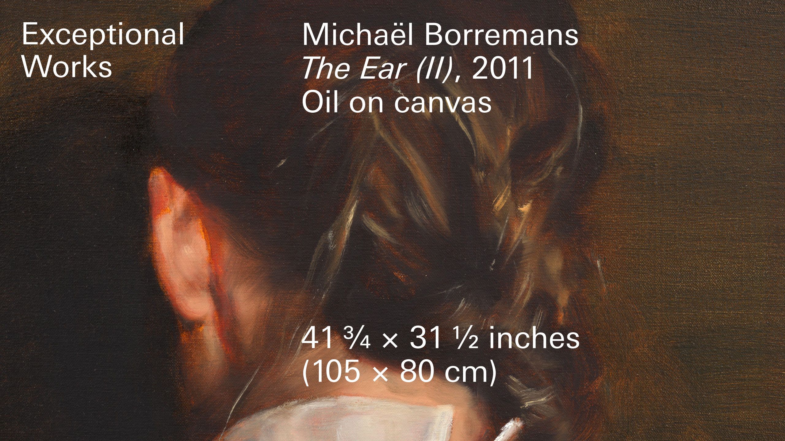 Exceptional Works: Michaël Borremans, "The Ear (II)," 2011