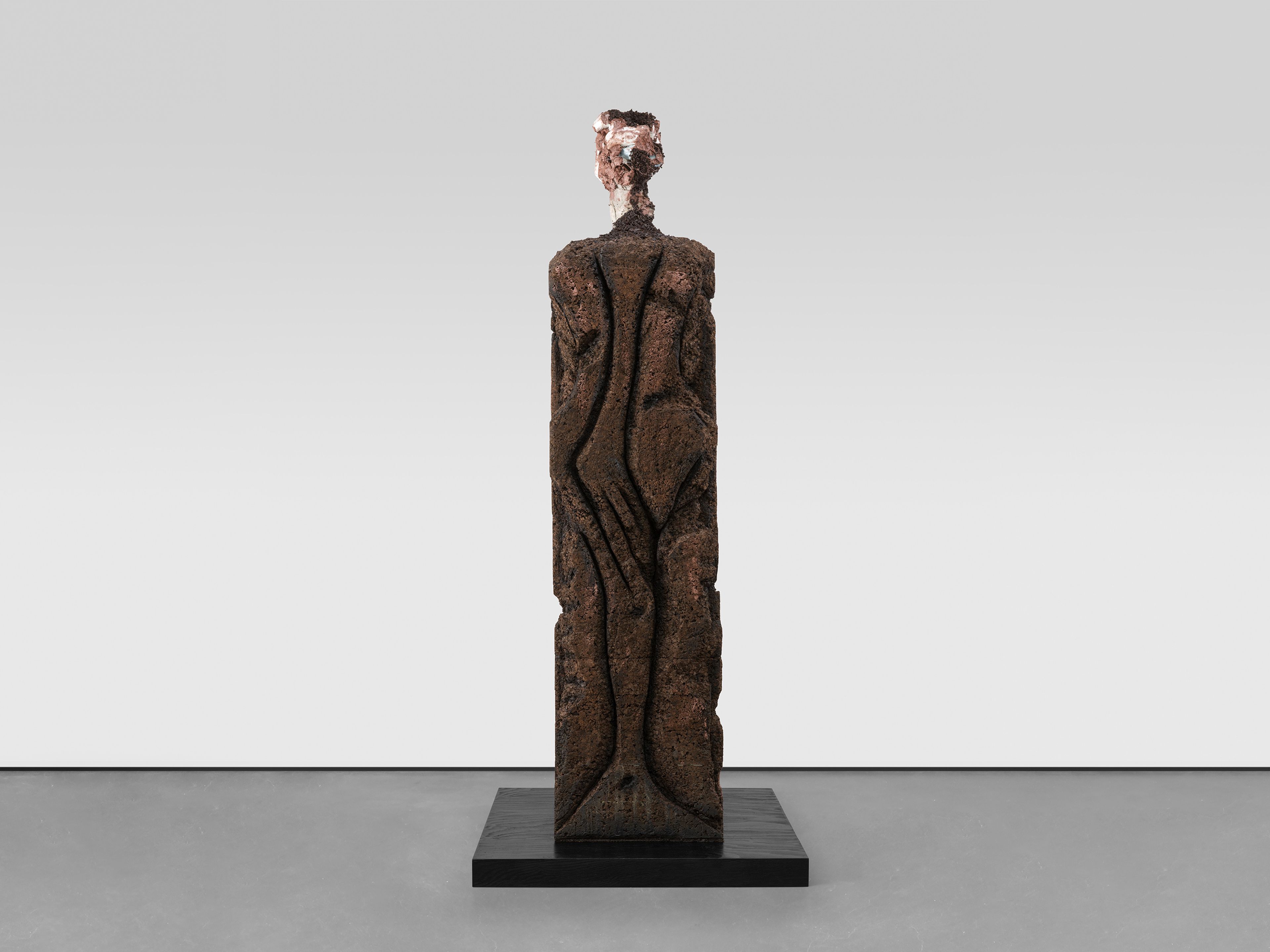 A sculpture by Huma Bhabha, titled Bleed, dated 2025.