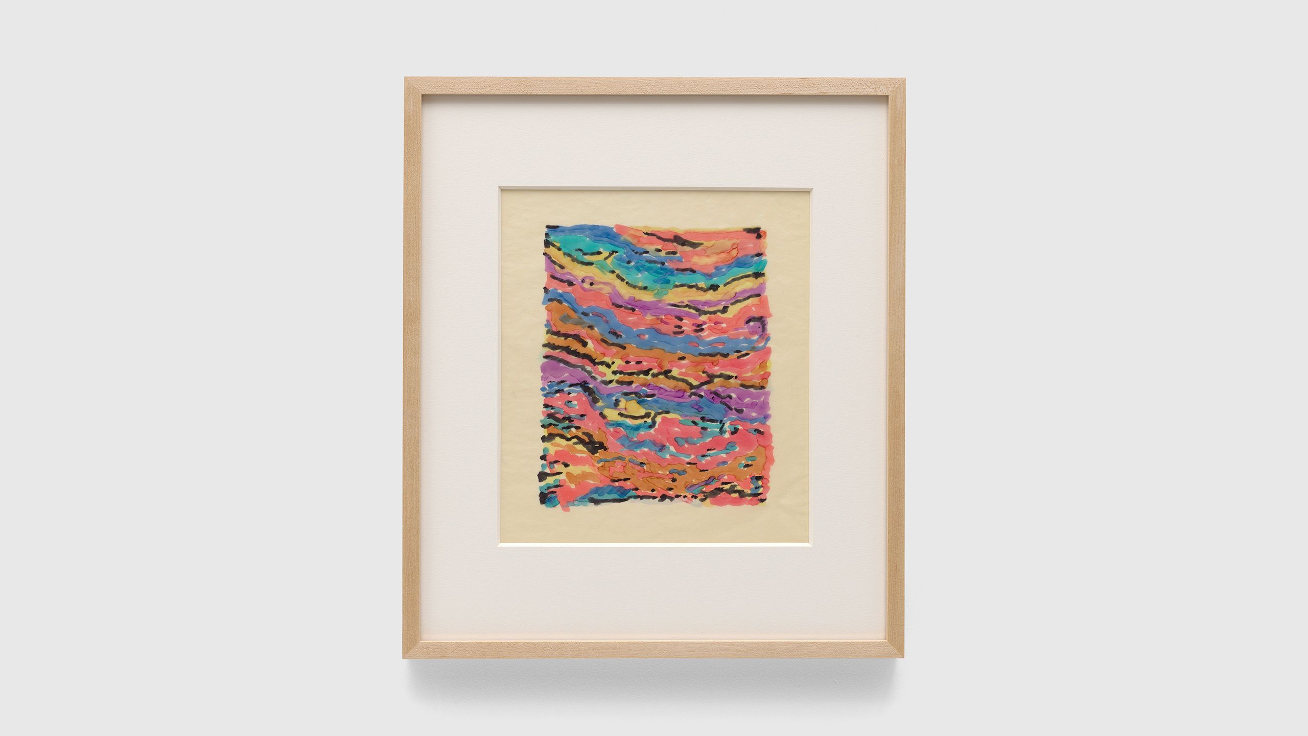 An untitled and undated painting by Anni Albers