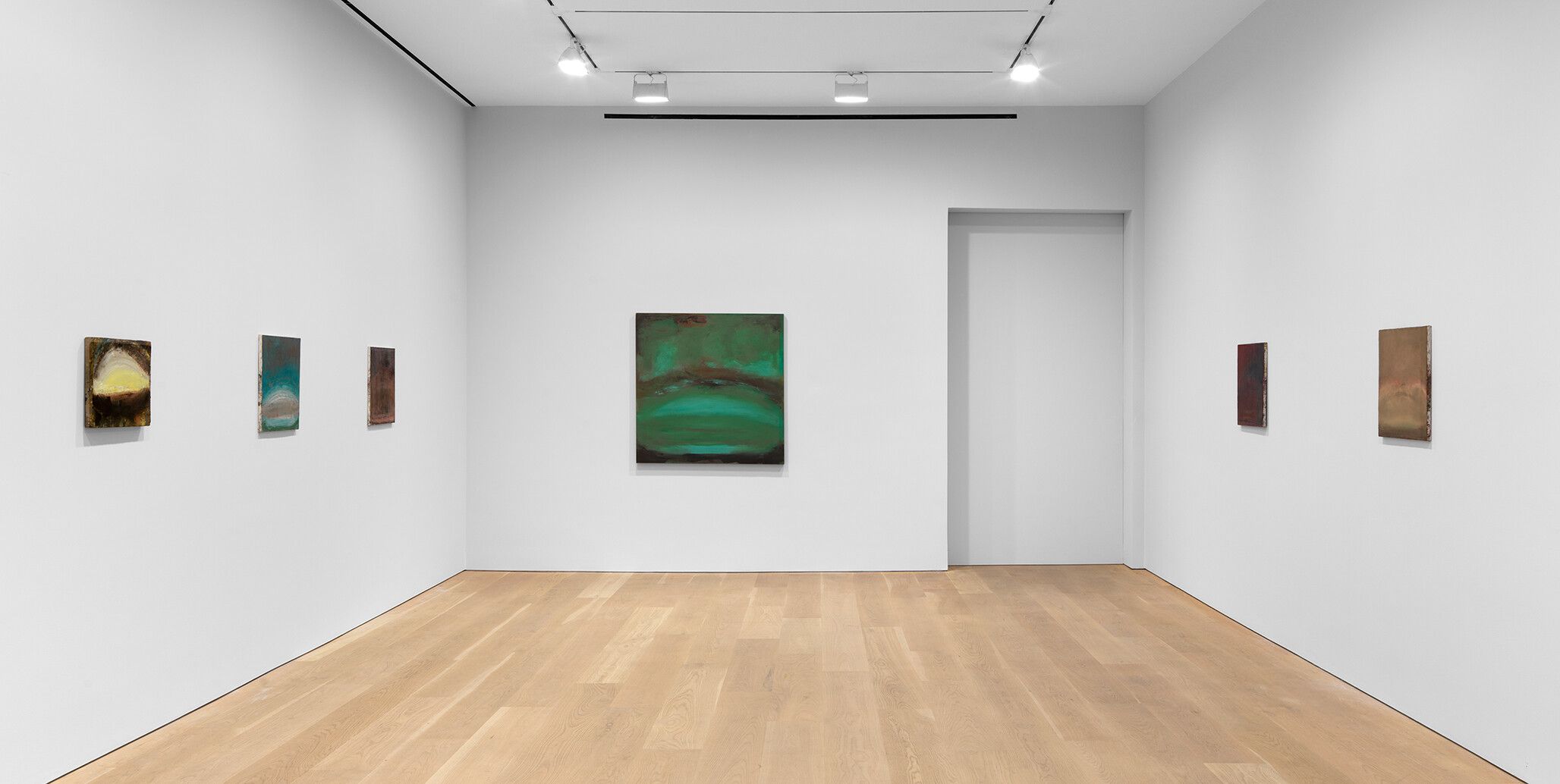 An installation view of an exhibition titled Jesse Murry: Rising, at David Zwirner, New York, in 2021.