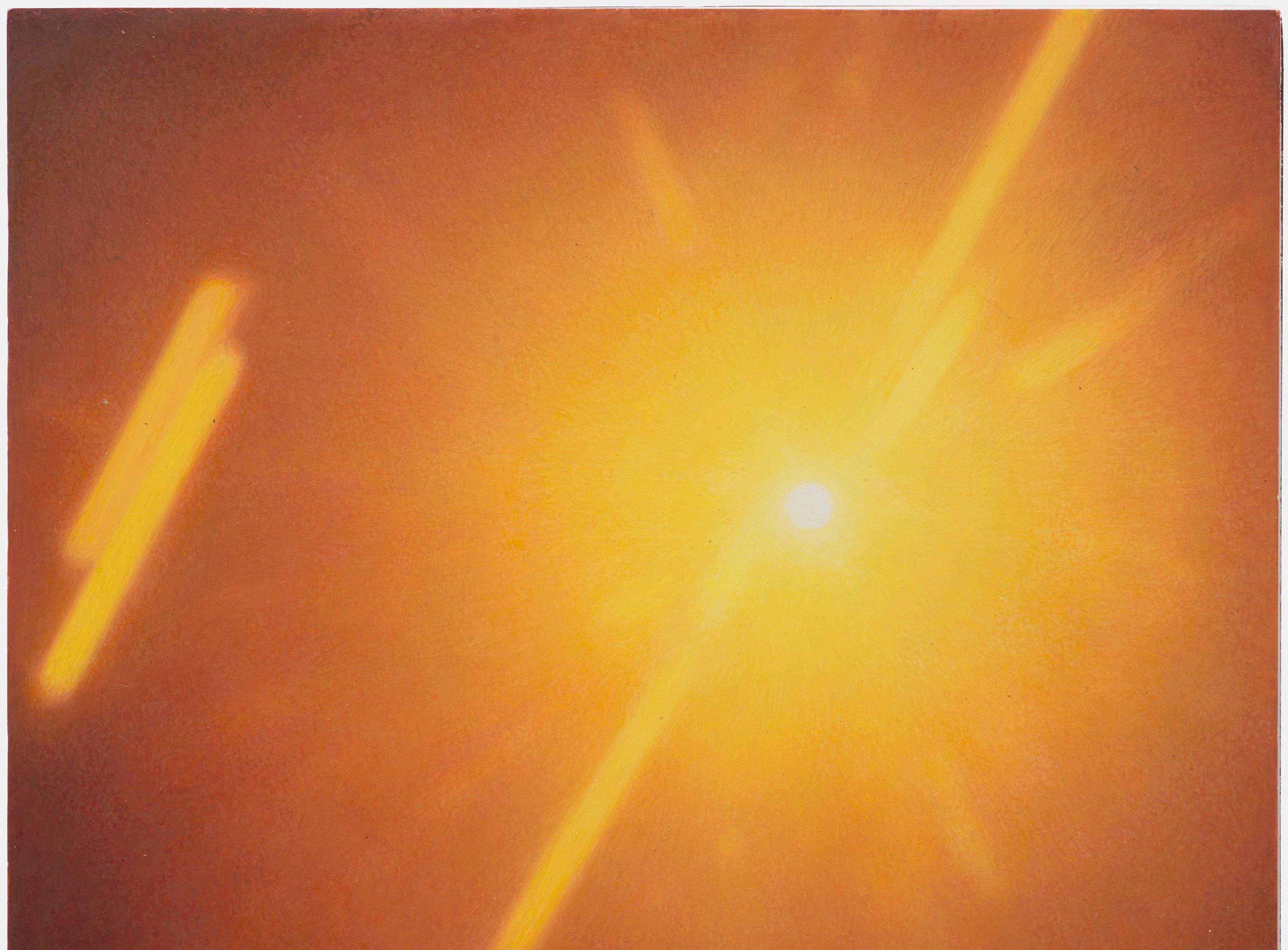 A detail from a painting by Elisheva Biernoff, titled Aperture, dated 2023.