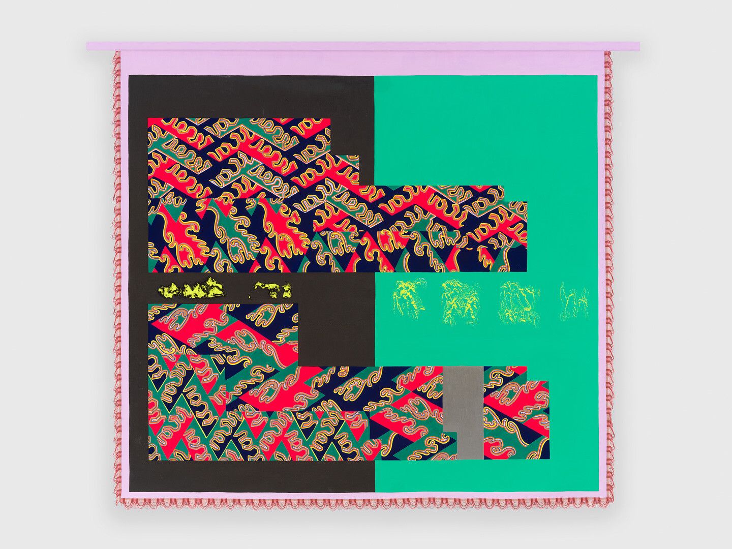 A painting by Lisa Alvarado, titled Traditional Object (Thalweg), dated 2020.