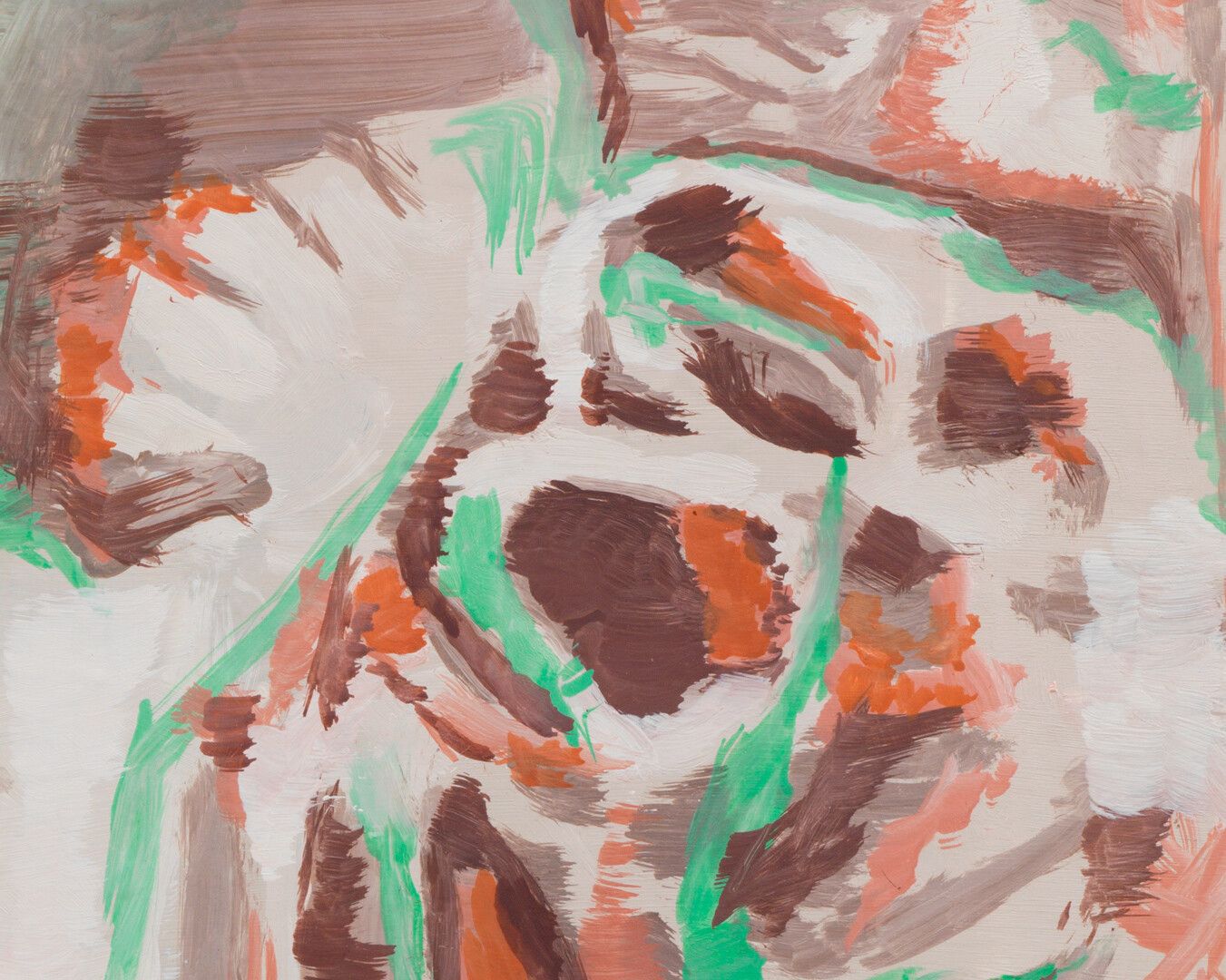 A detail of a painting by Luc Tuymans, titled Reuntgen (X-Ray), dated 1998.