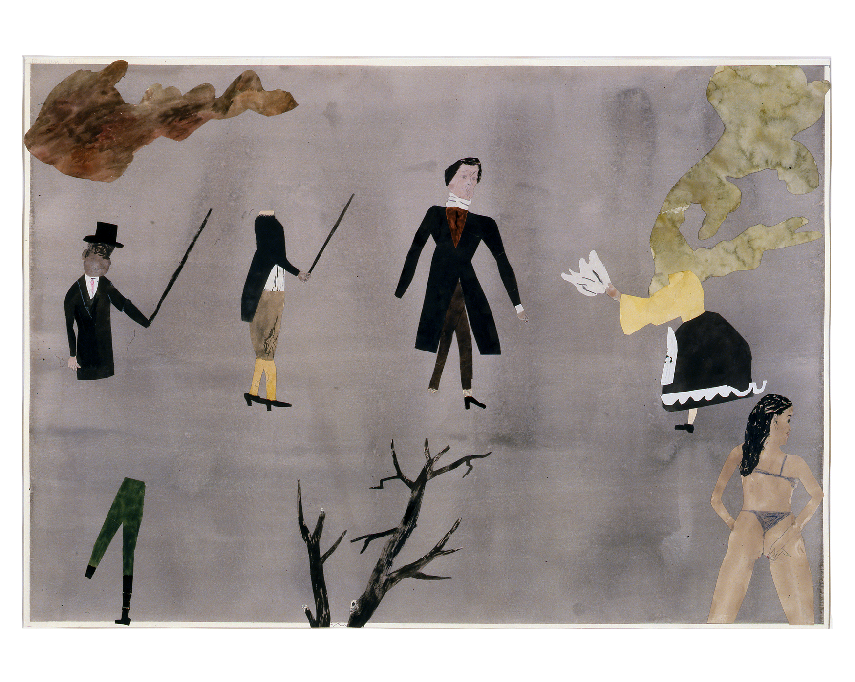 A collage by Jockum Nordstrom, titled The Rag, dated 2006.