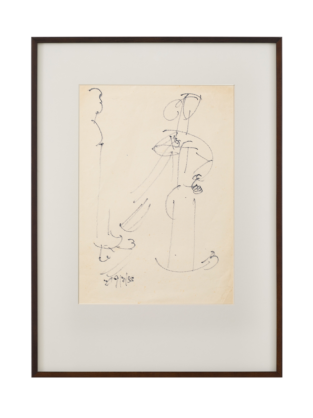 An untitled drawing by Benode Behari Mukherjee, not dated.