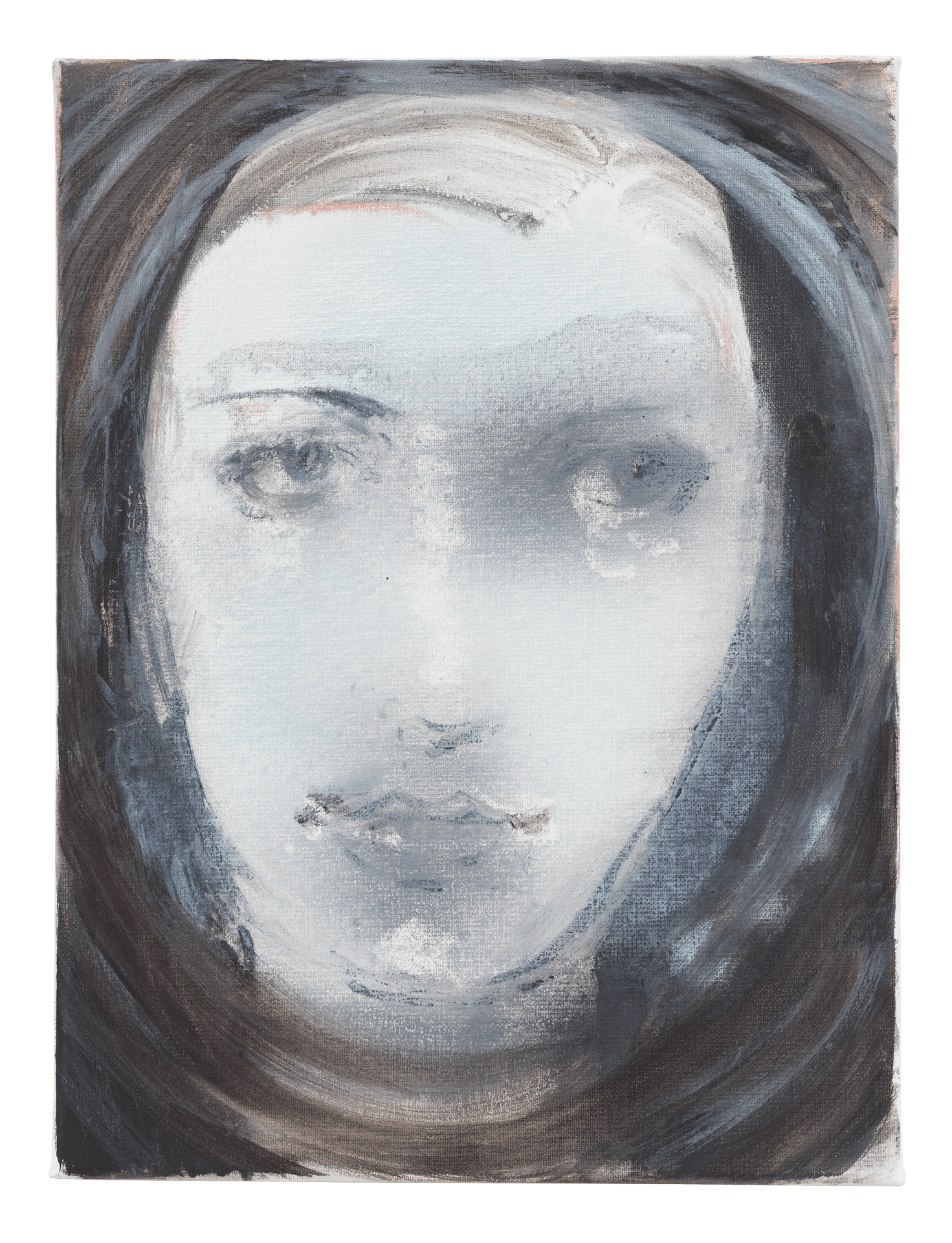 A painting by Marlene Dumas, titled Drop, dated 2018. 
