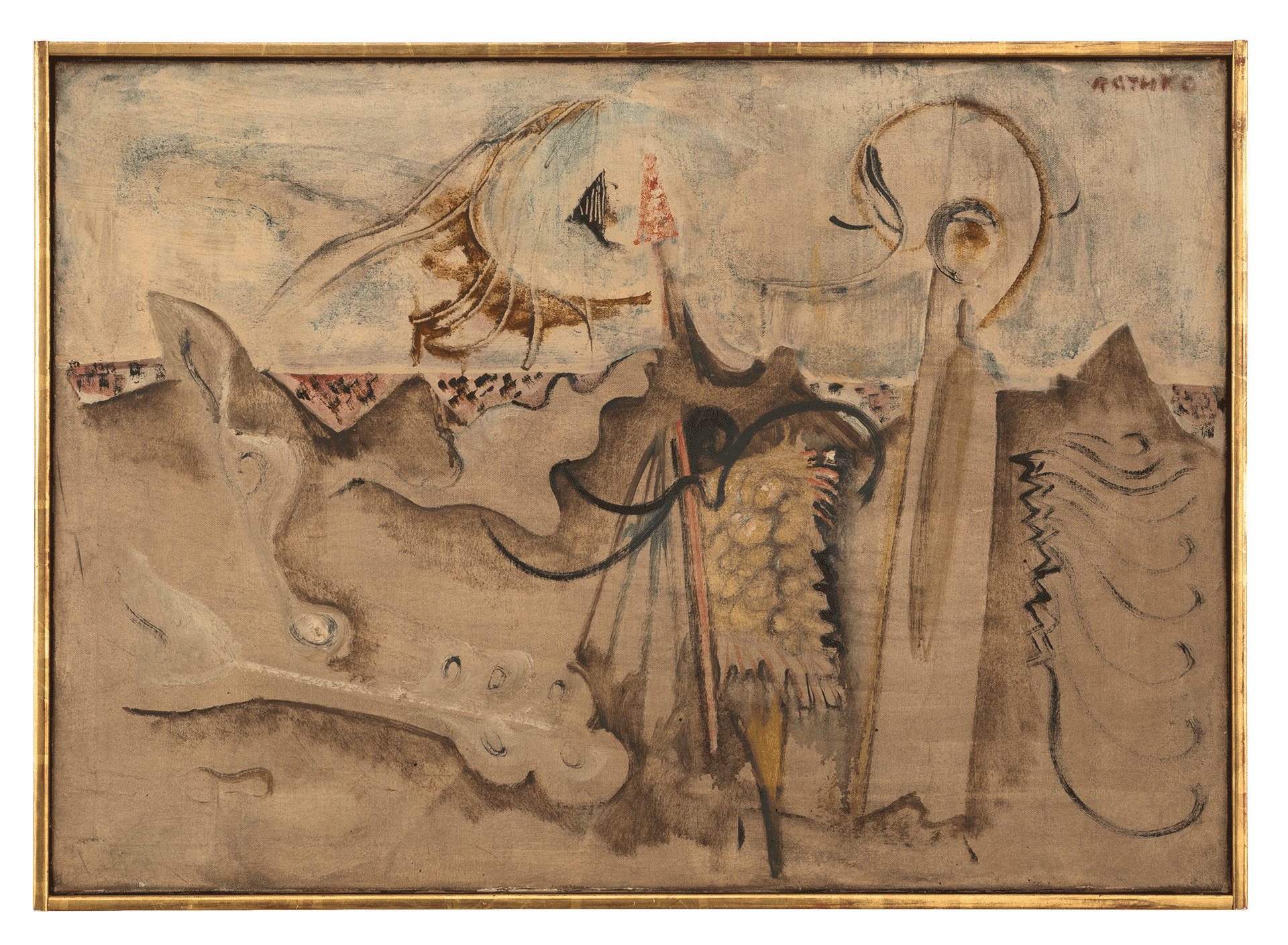 A painting by Mark Rothko, titled Landscape, dated 1945.