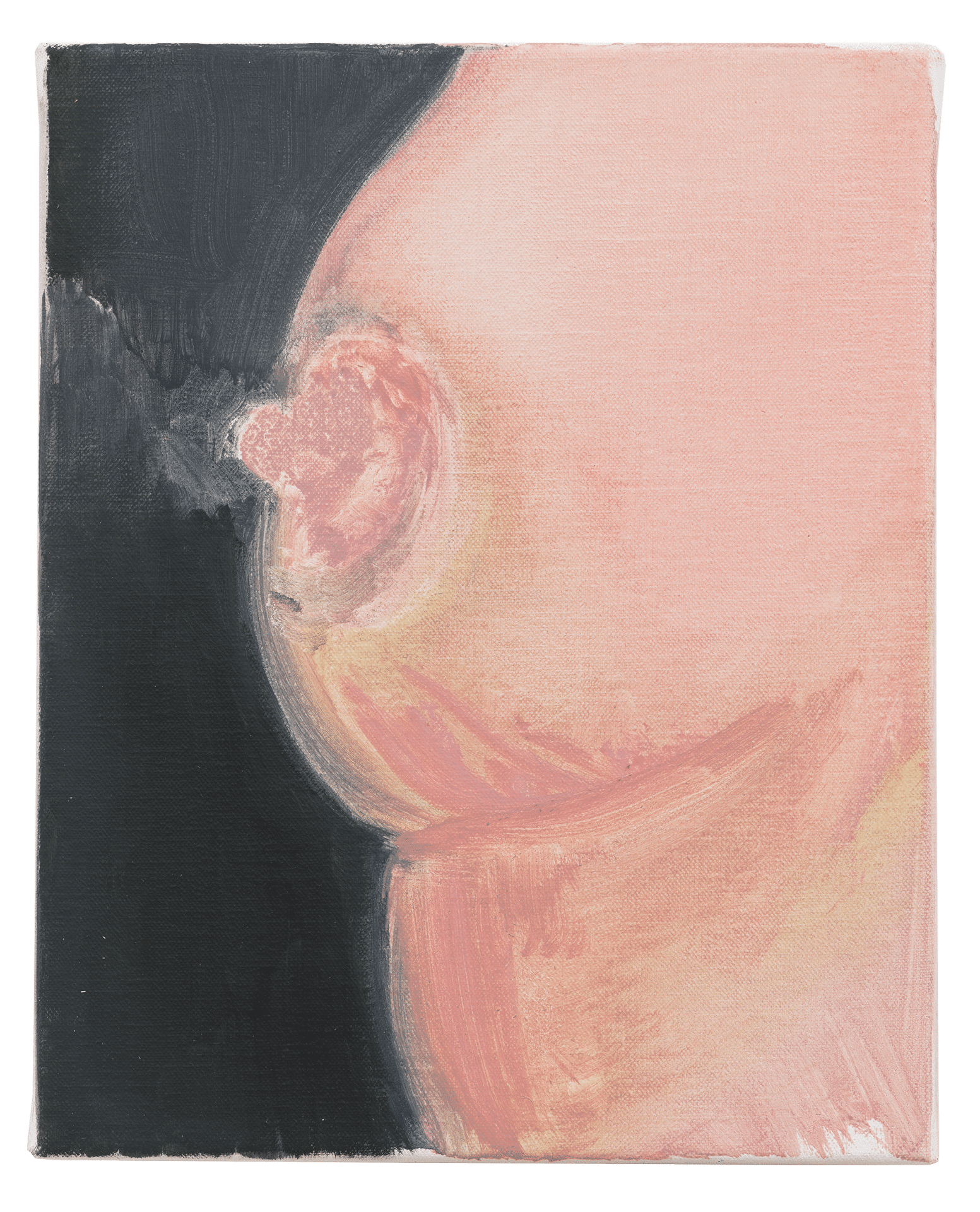A painting by Marlene Dumas, titled Protruding, dated 2018.