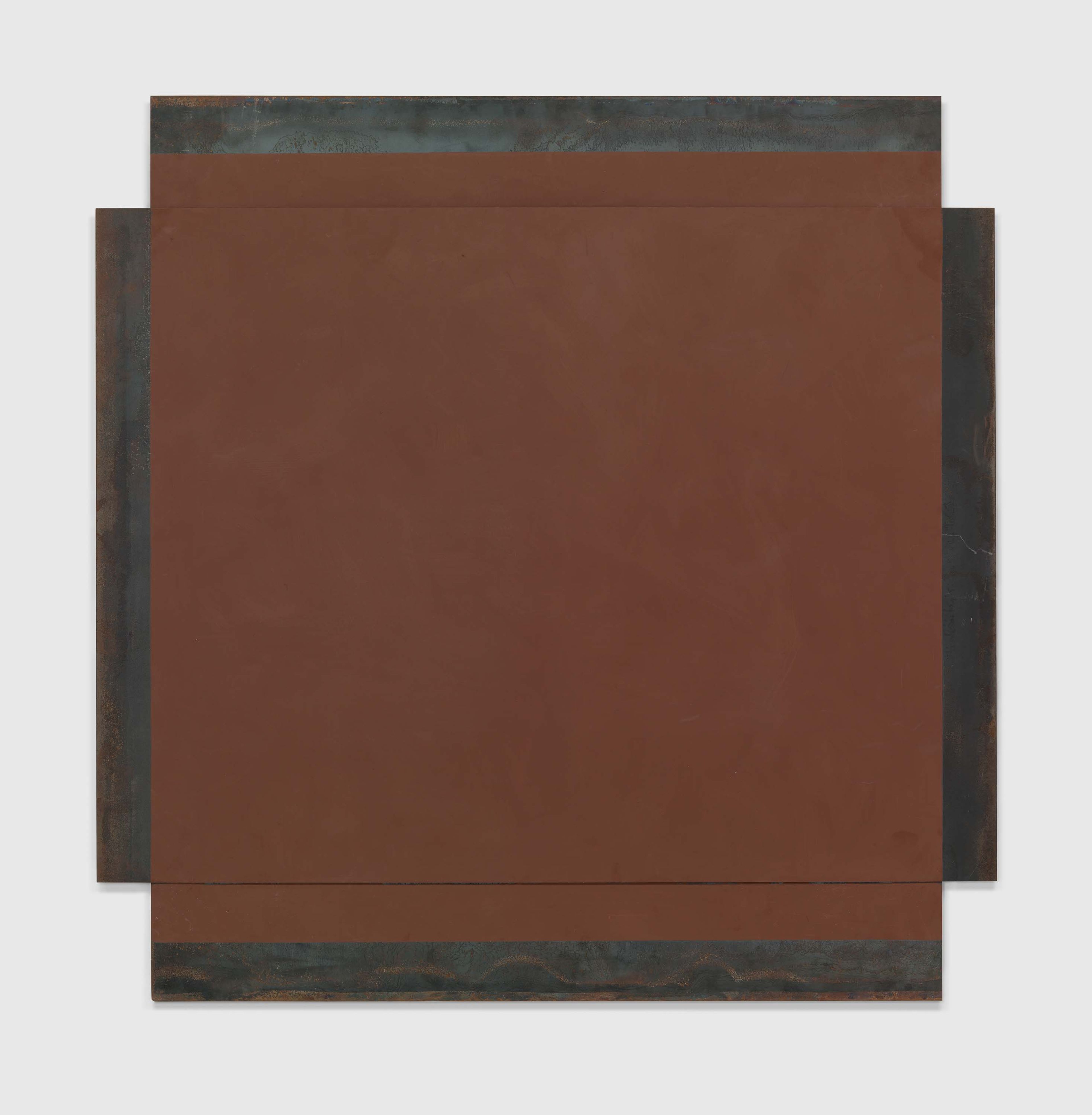 A painting by Merrill Wagner, titled Bank Street, dated 1990.