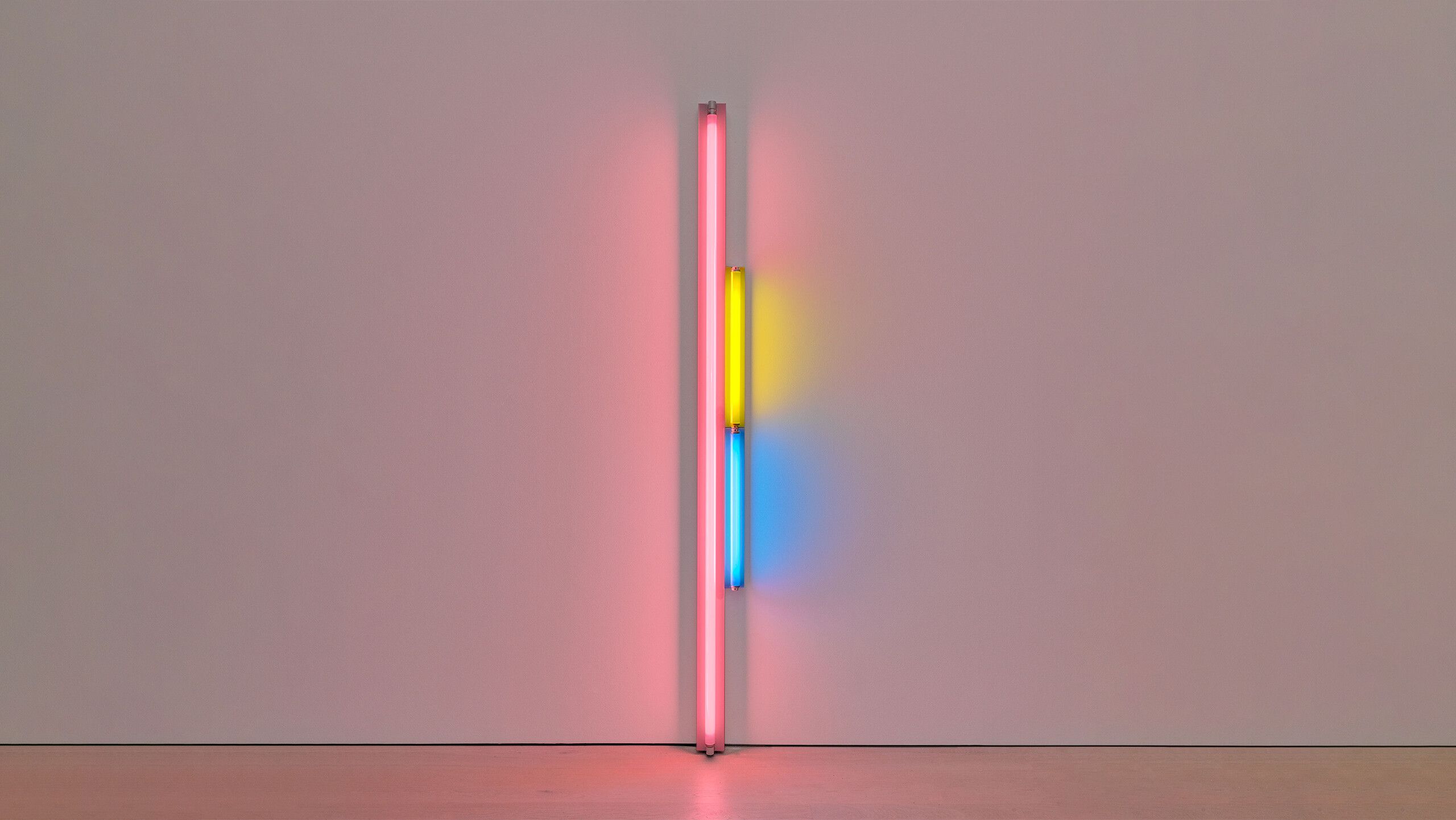 A sculpture by Dan Flavin, called untitled (fondly, to "Phip"), dated 1976.