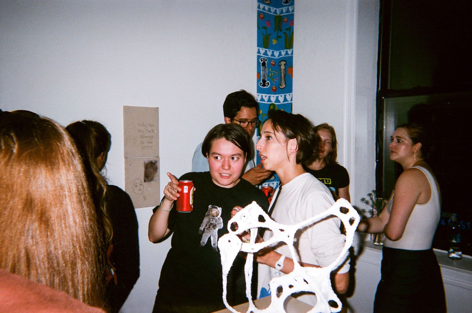 A photograph of the opening reception for People Who Work There at cfcp