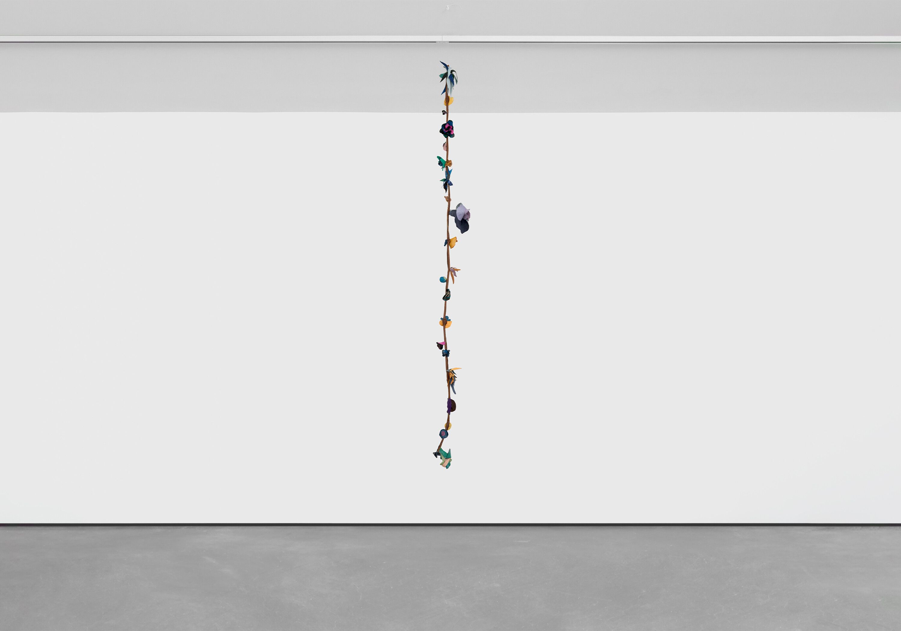 A sculpture by Tau Lewis, titled Saint Mozelle Vine #11, dated 2022.