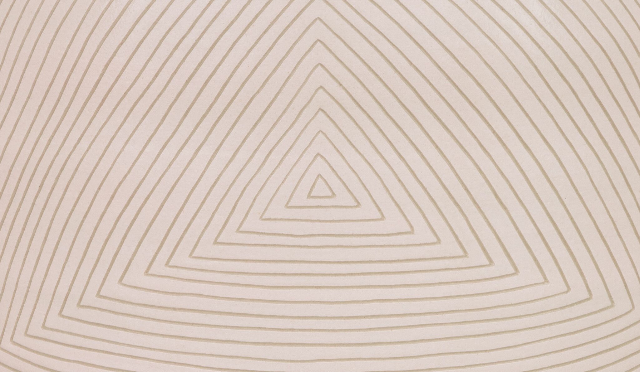 A detail of a sculpture by Shio Kusaka titled (triangle 47) , dated 2018