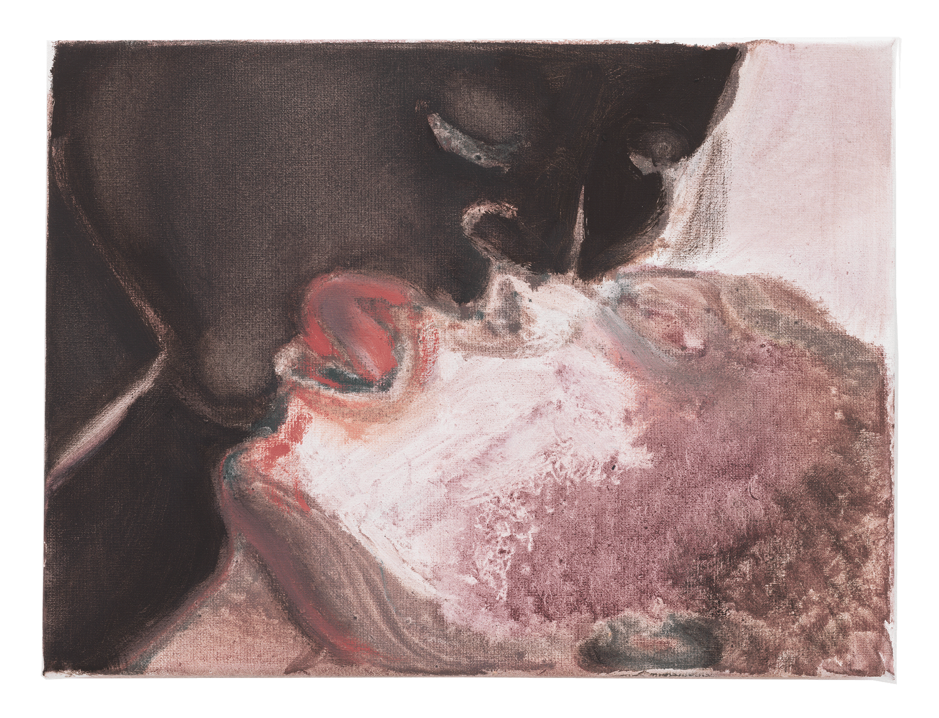 A painting by Marlene Dumas, titled Tongues, dated 2018.